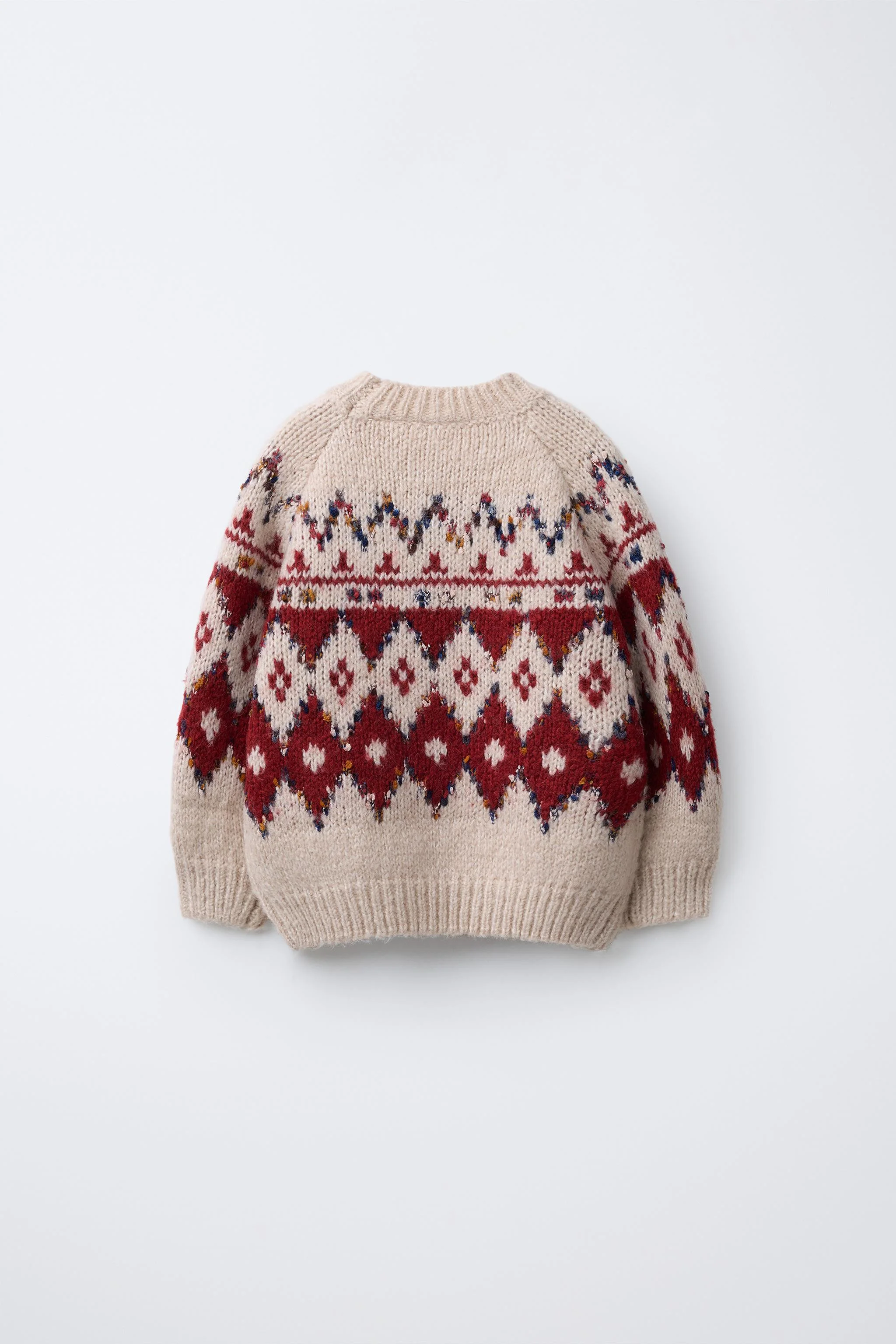 پلیور بافتنی ژاکارد