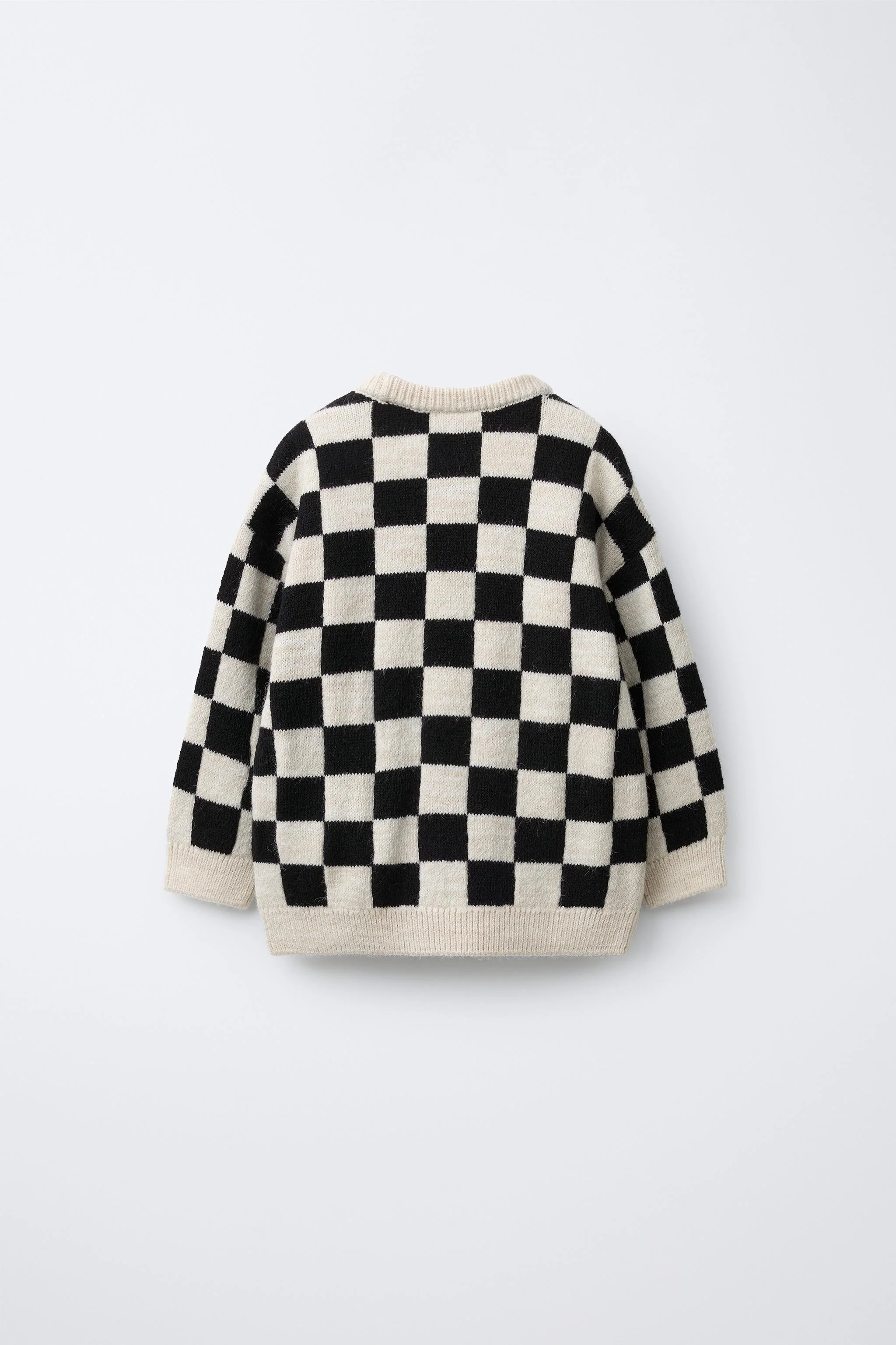 پلیور بافتنی طرح شطرنجی