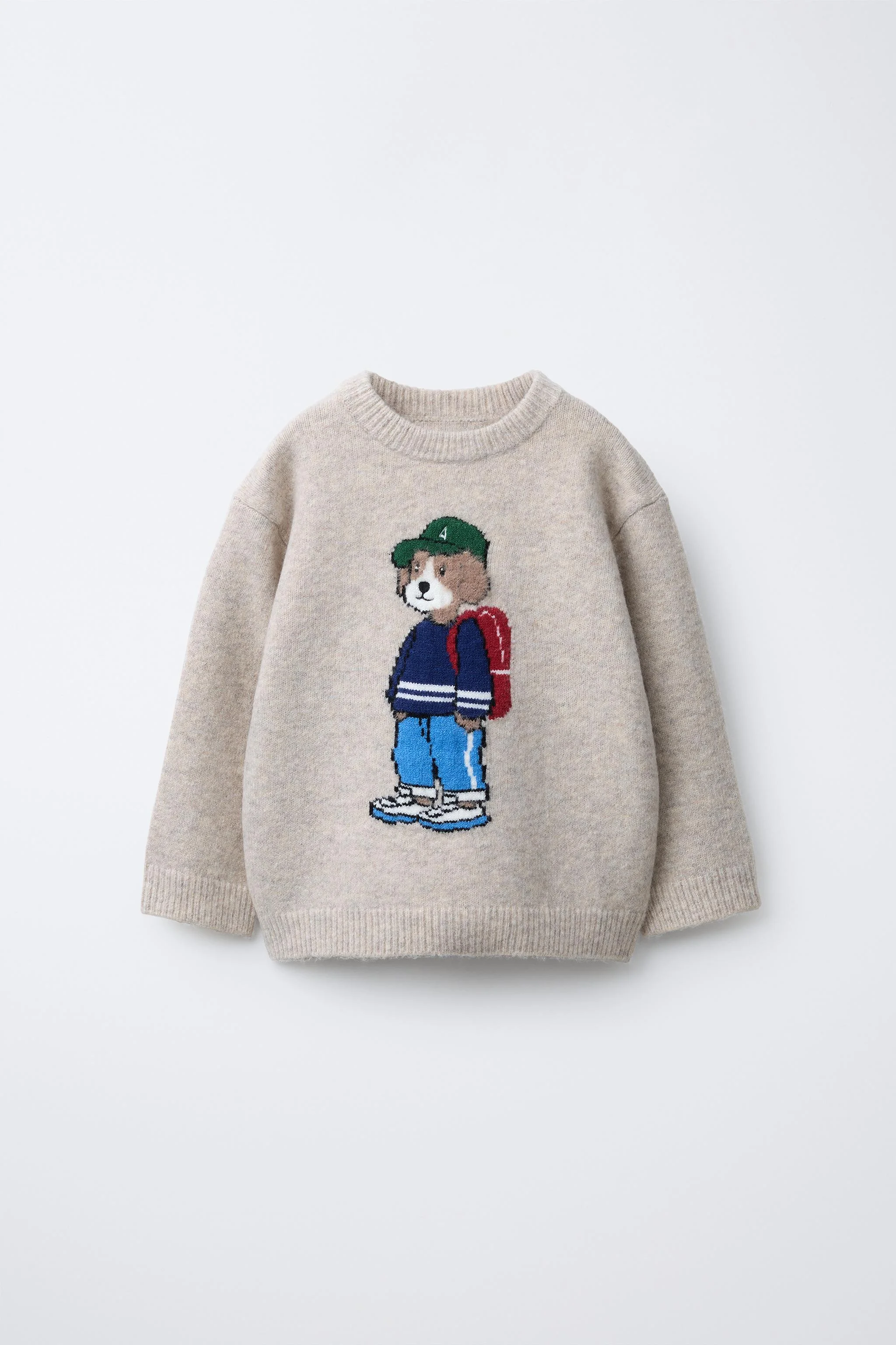 پلیور بافت نرم با طرح گلدوزی شده سگ