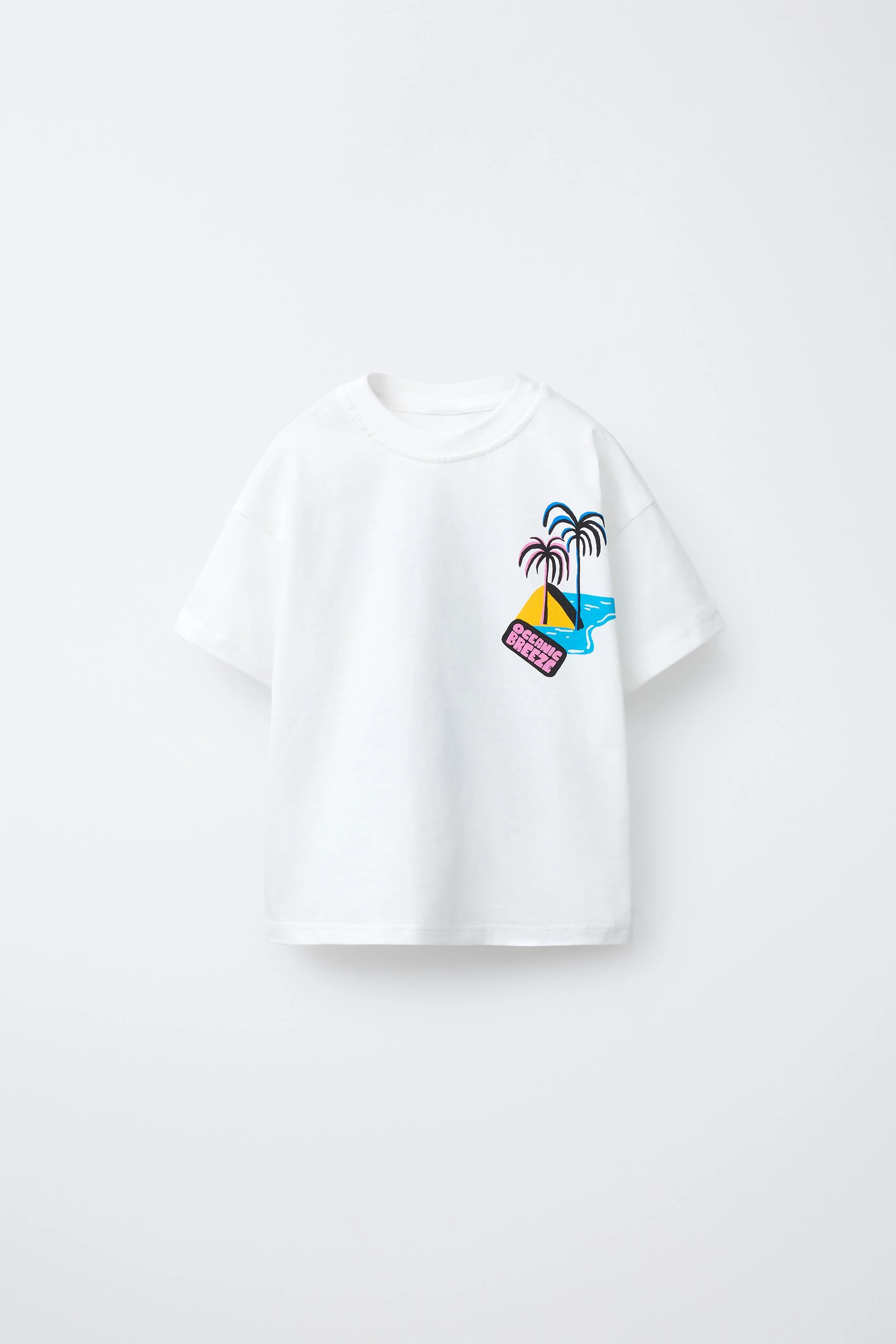 تی شرت با طرح درخت نخل