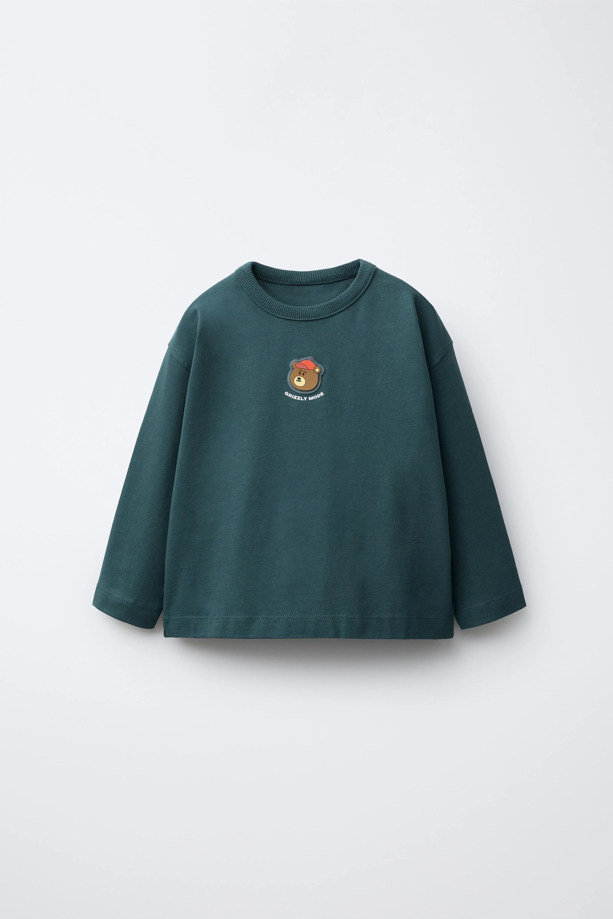 تی شرت آستین بلند با طرح لاستیکی تی شرت آستین بلند با طرح لاستیکی