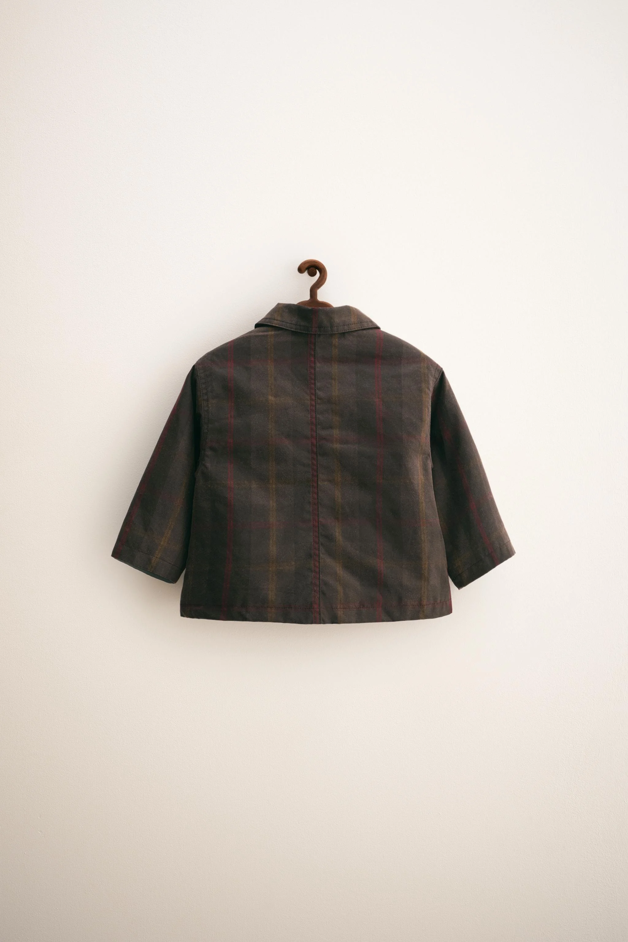 کت واکس خورده طرح چهارخانه ZARA TIMELESS