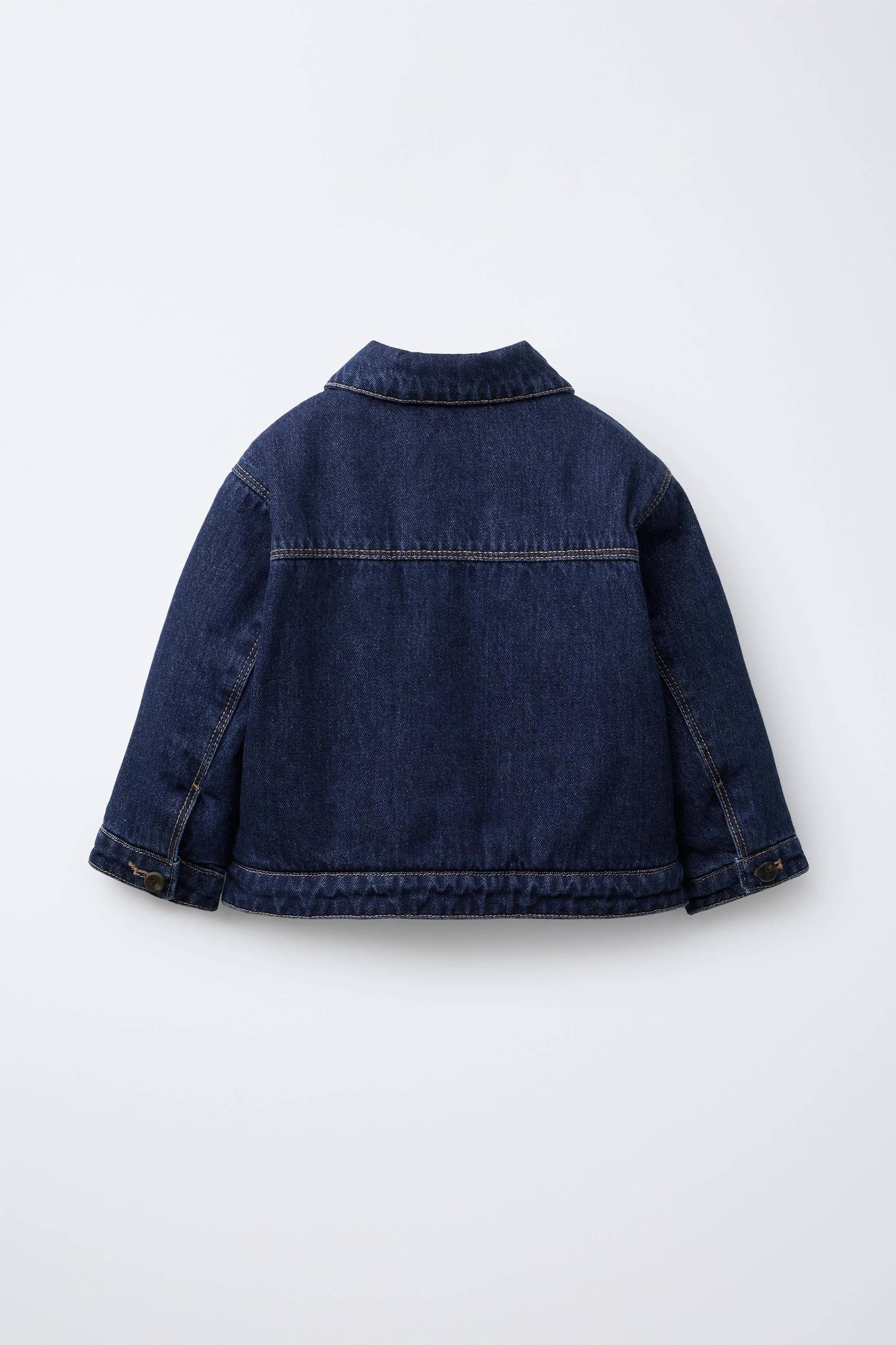 کت جین با آستر مصنوعی و گلدوزی گل