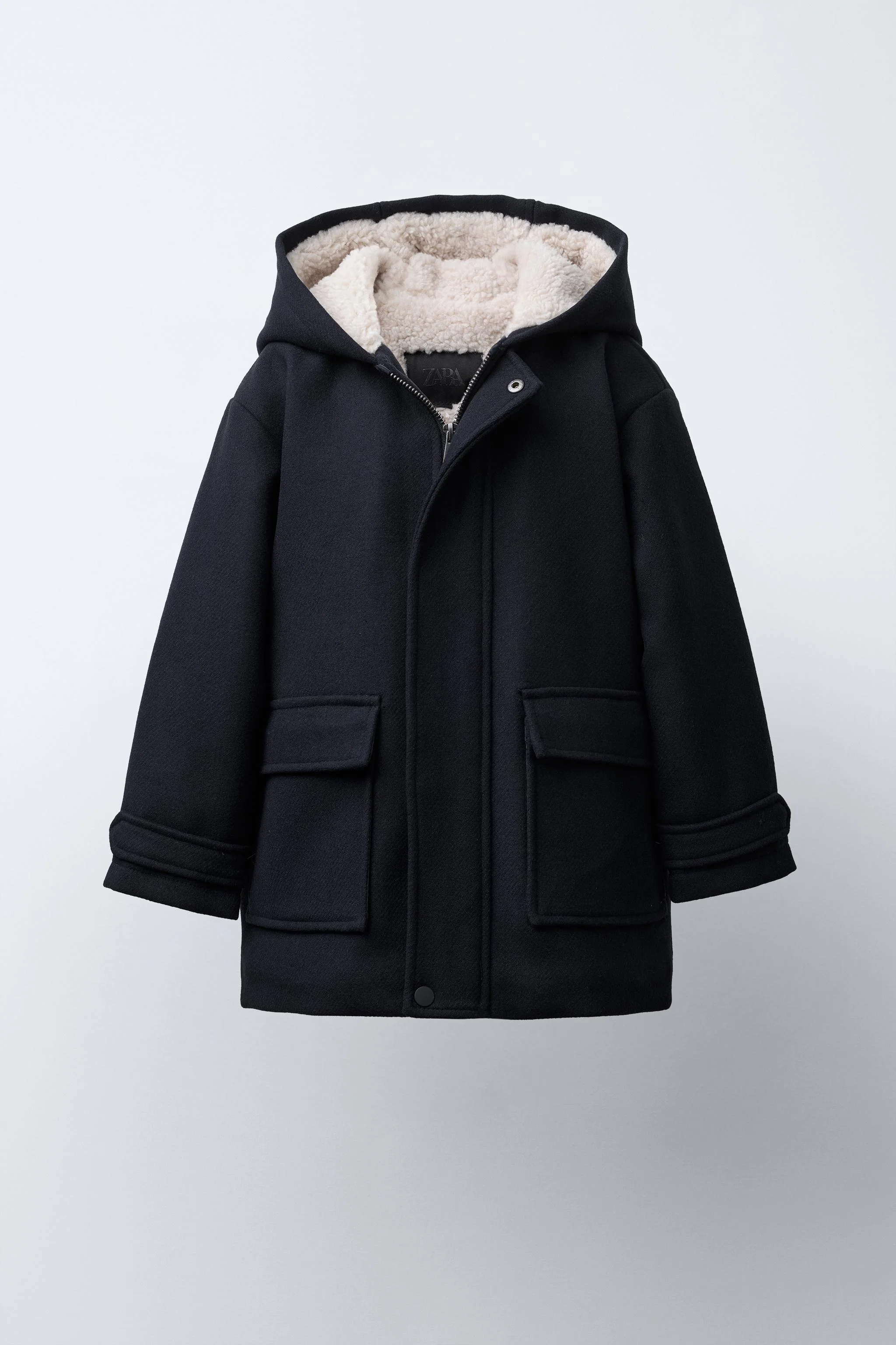 کت دافل با آستر طرح پوست بره کت دافل با آستر طرح پوست بره