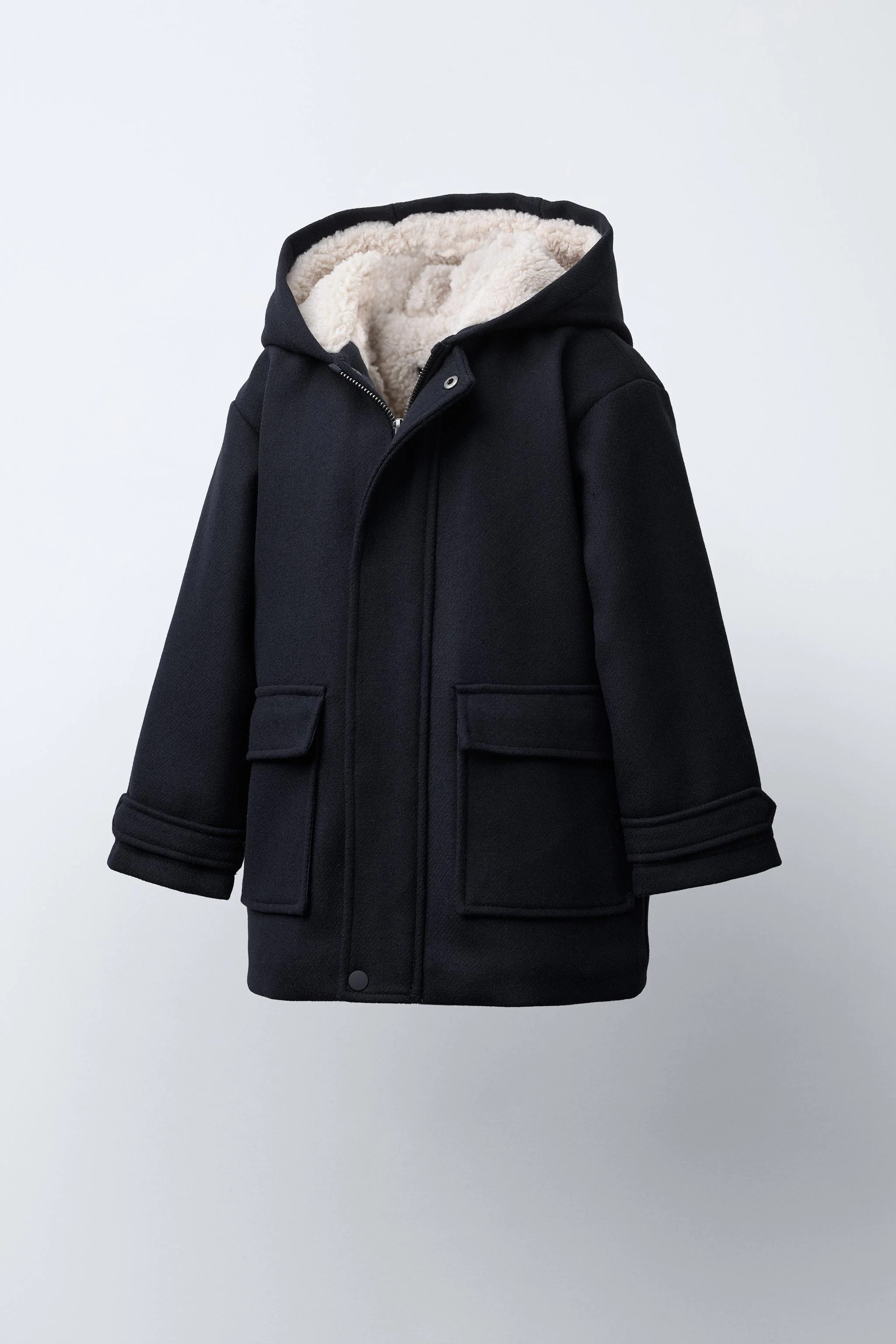 کت دافل با آستر طرح پوست بره کت دافل با آستر طرح پوست بره