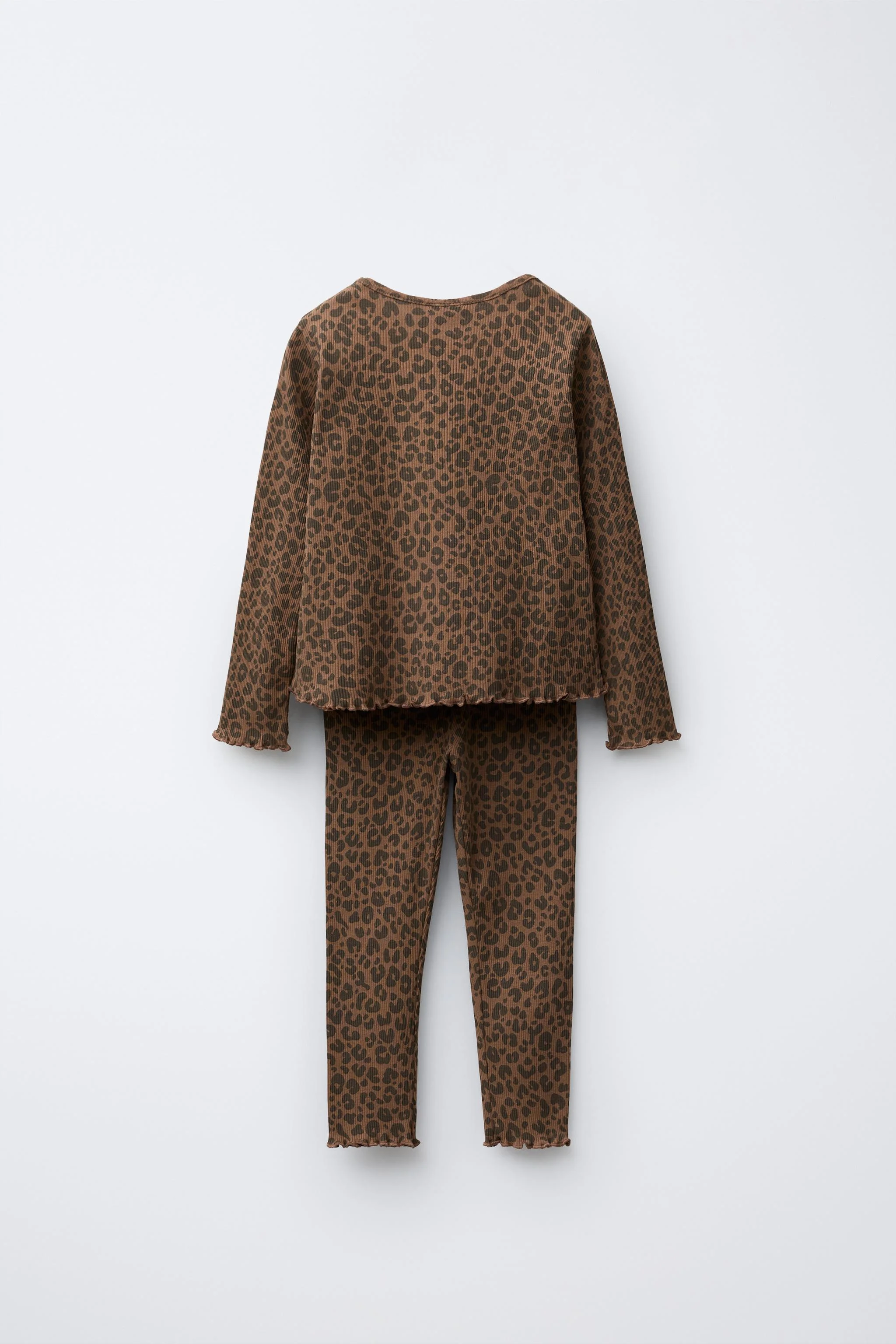 ست دو تکه کبریتی طرح حیوانات شامل تیشرت و لگینگ