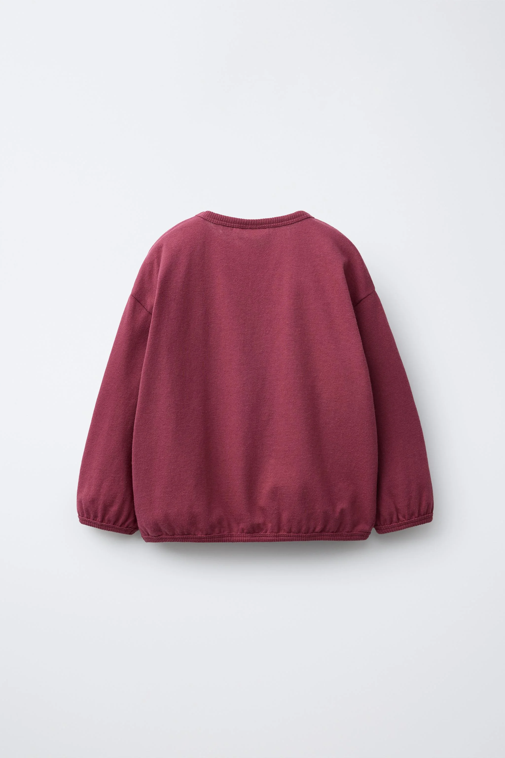 تی شرت آستین بلند با گلدوزی متضاد تی شرت آستین بلند با گلدوزی متضاد