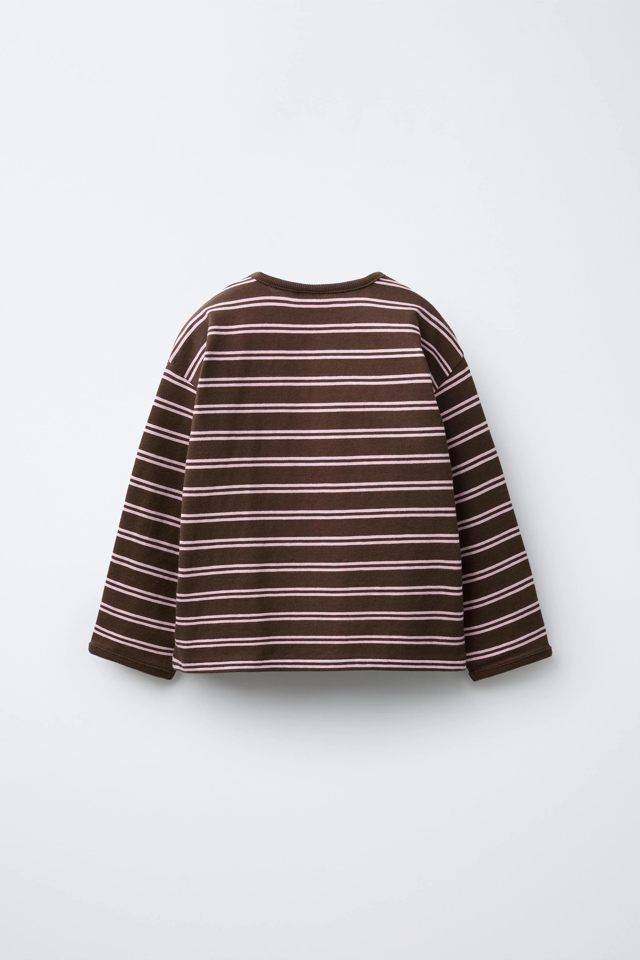 تی شرت راه راه بافتنی با گلدوزی قلب