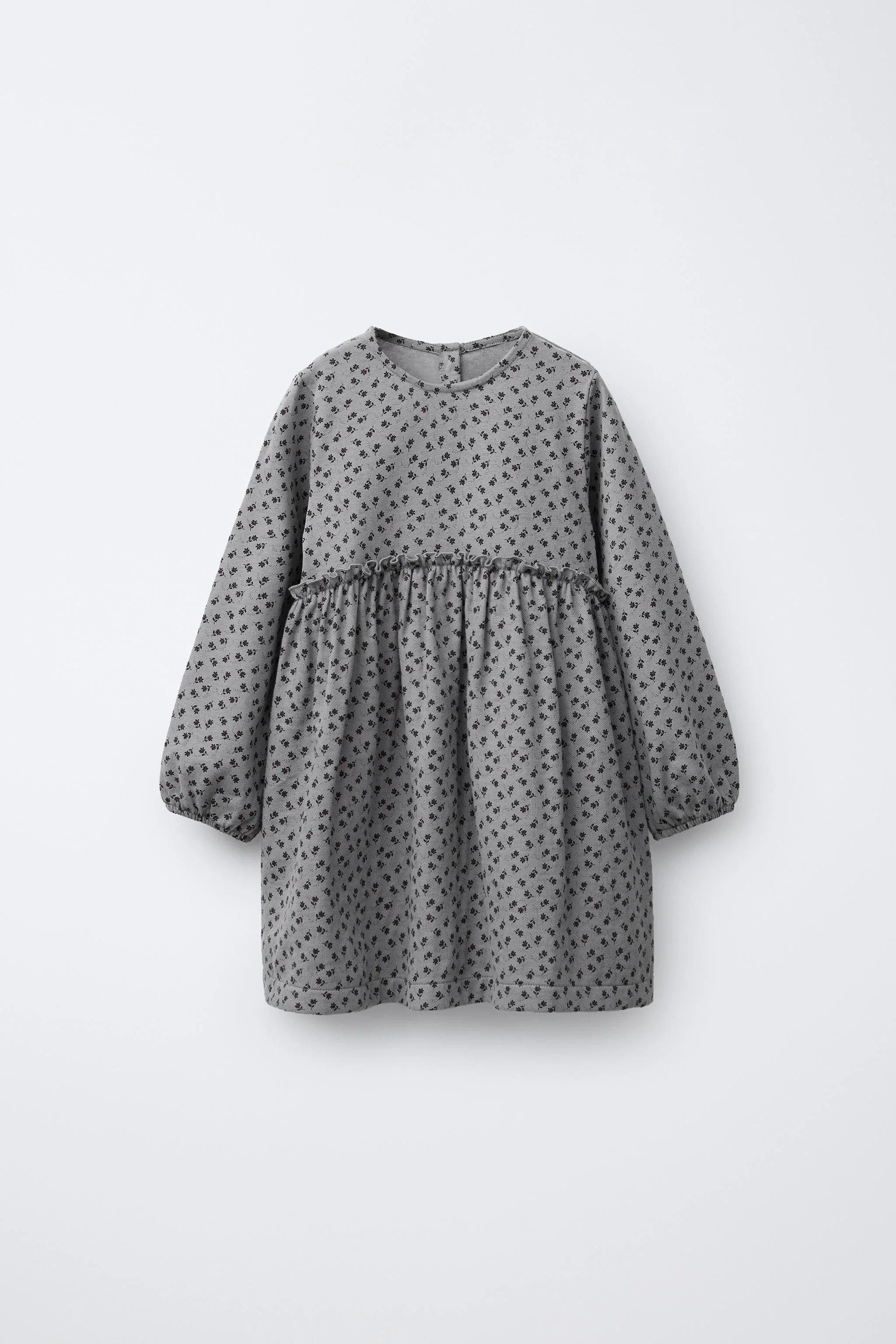 پیراهن طرح گلدار با تضاد رنگ