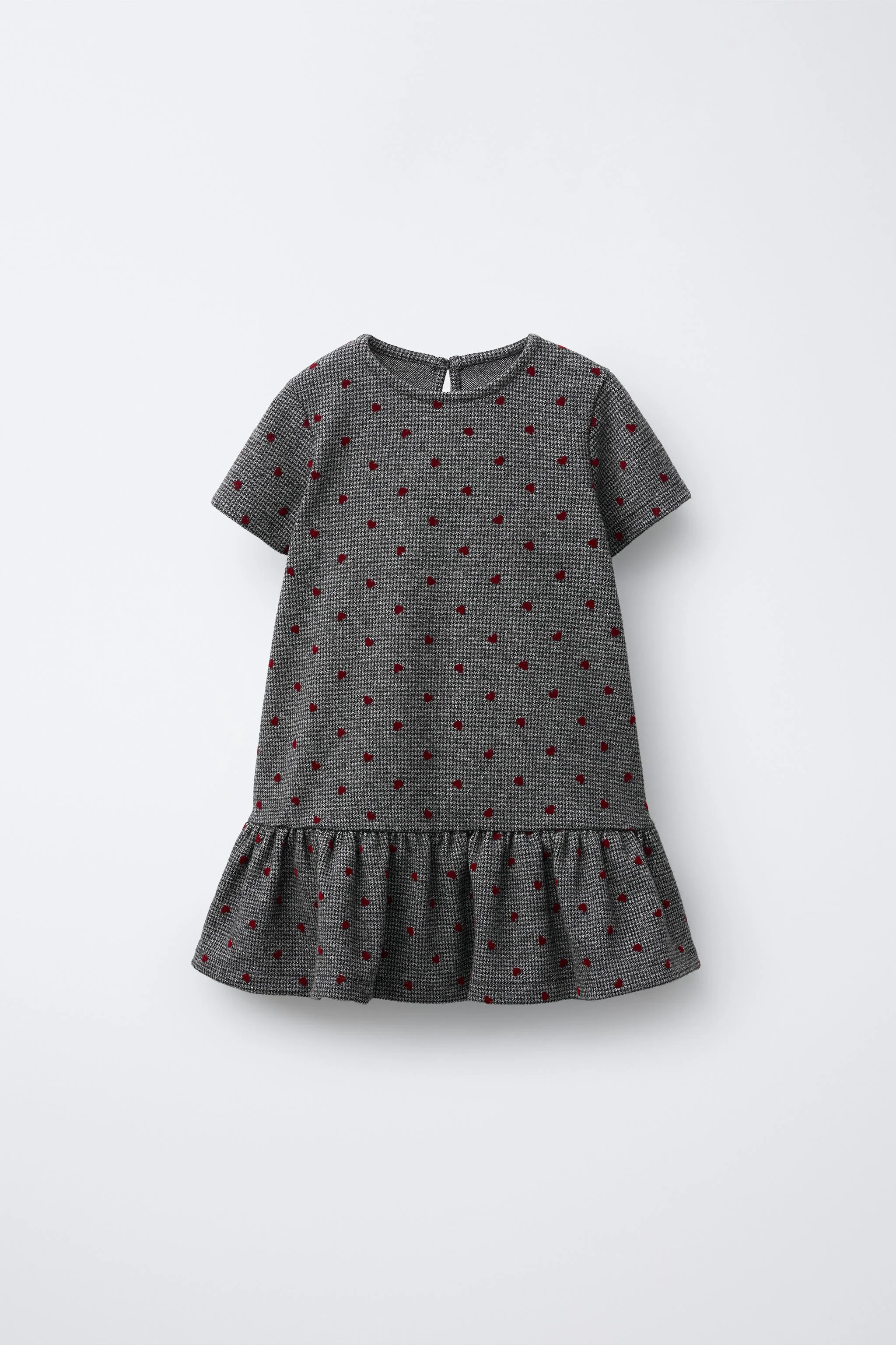 پیراهن طرح قلب و پارچه شکاری