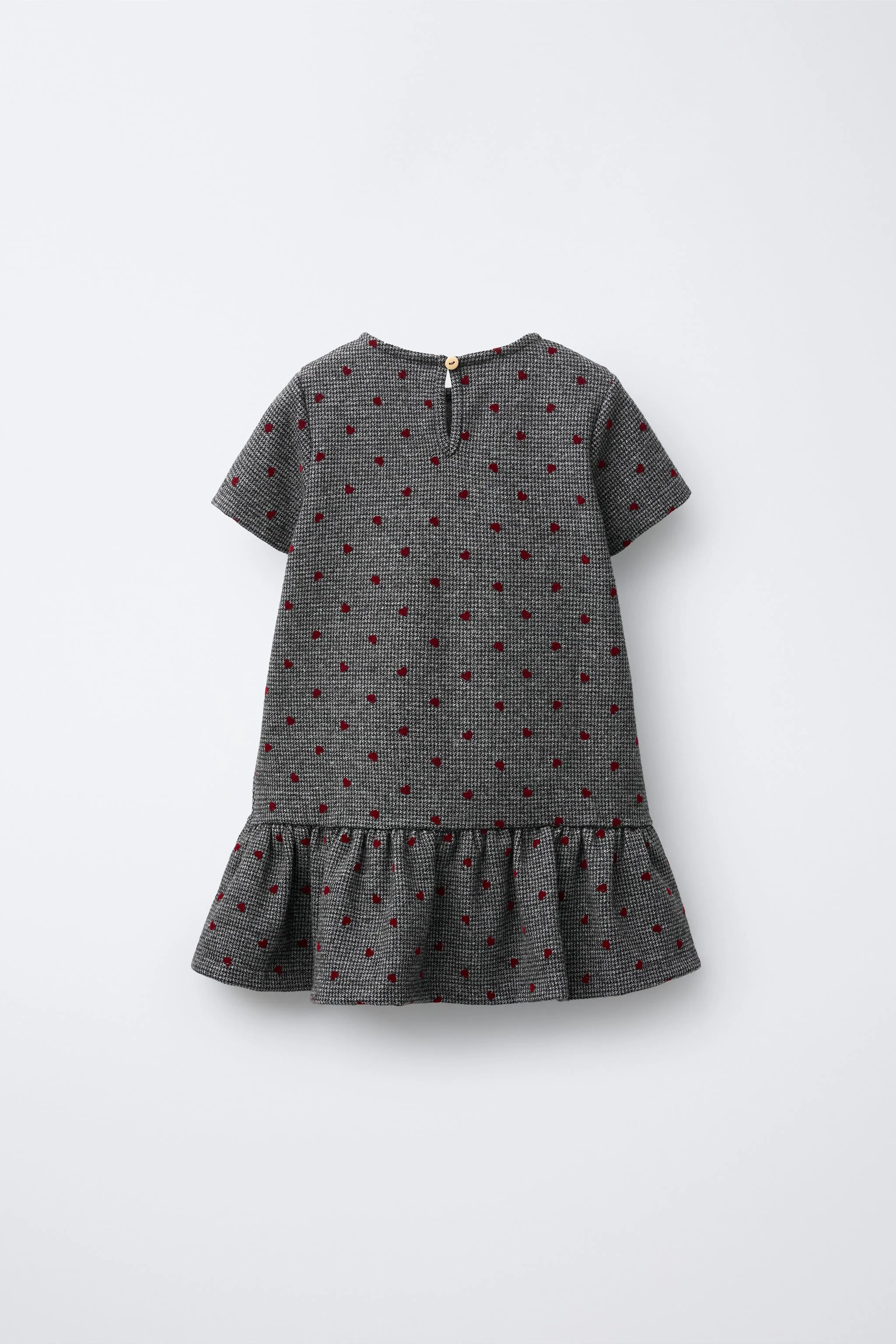 پیراهن طرح قلب و پارچه شکاری