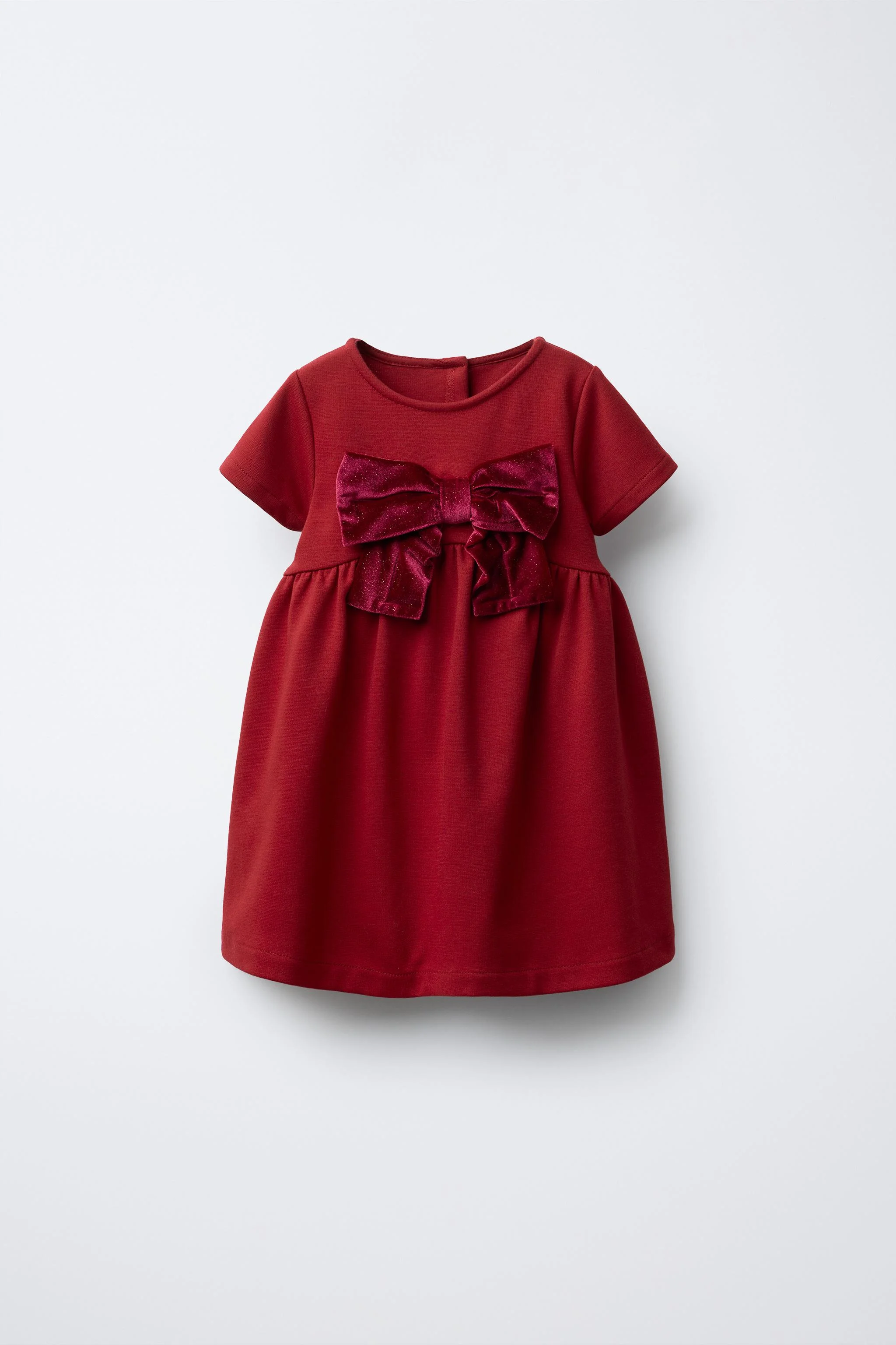 پیراهن بافتنی پونته روما با پاپیون مخملی