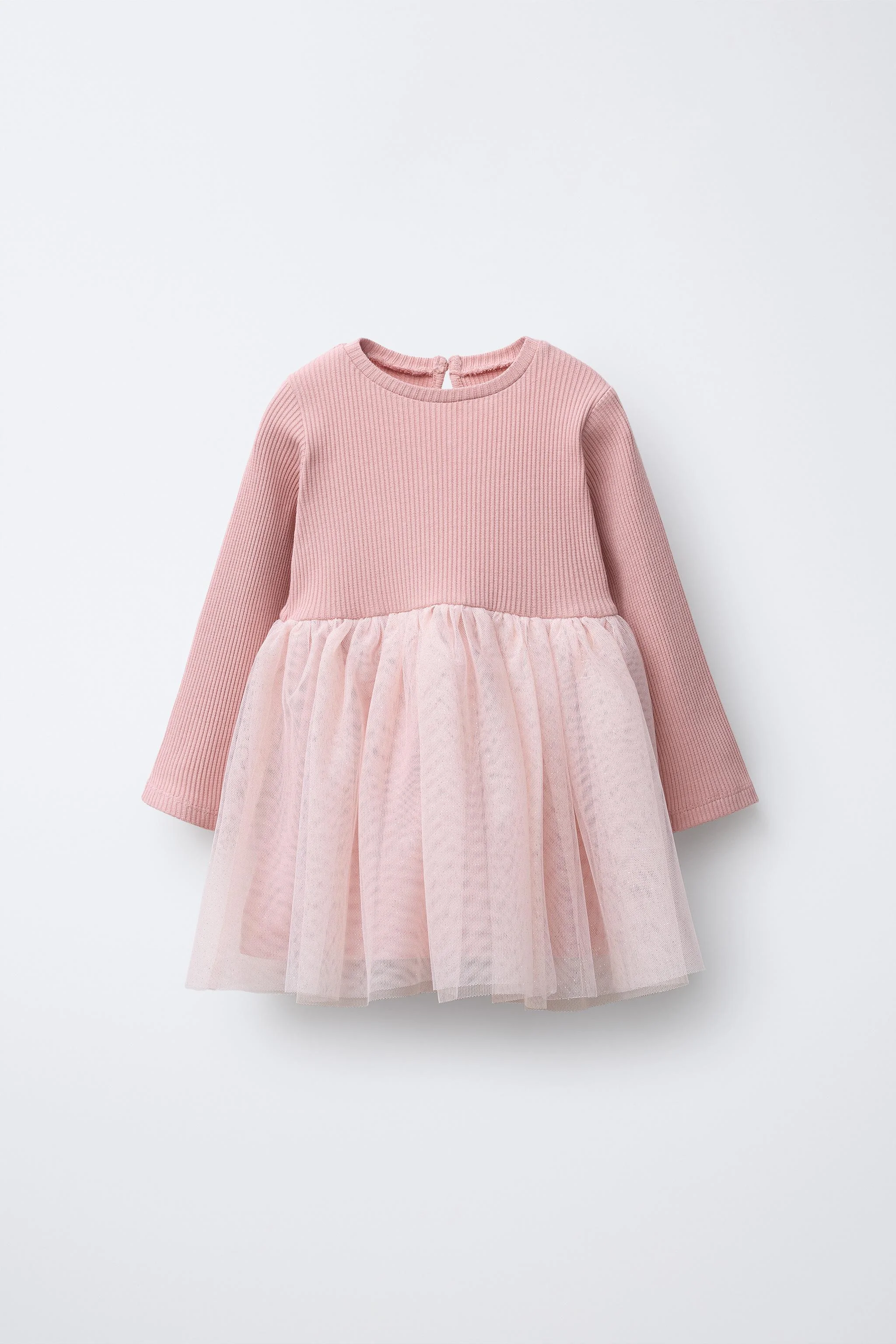 پیراهن توری براق با تضاد رنگ