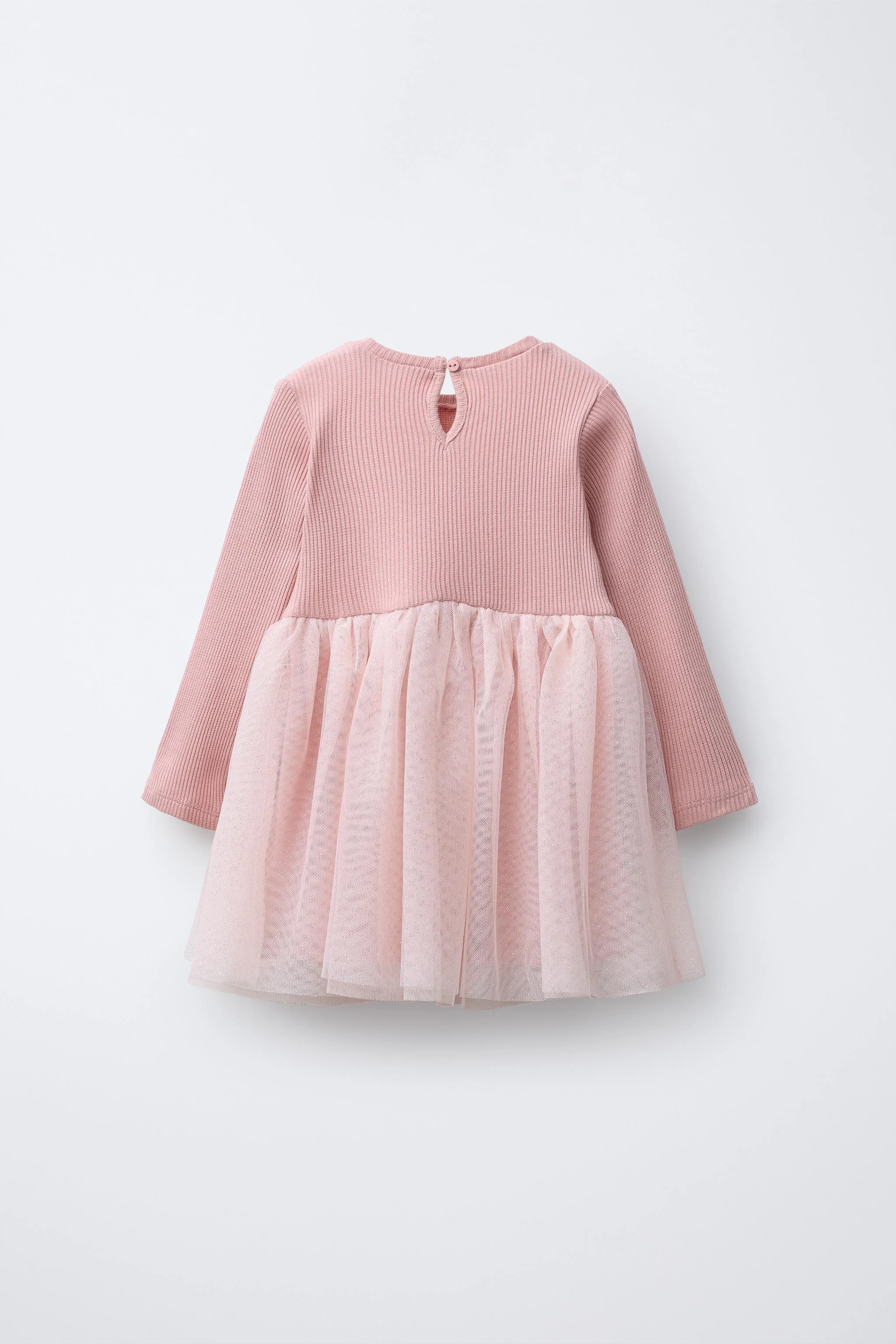 پیراهن توری براق با تضاد رنگ