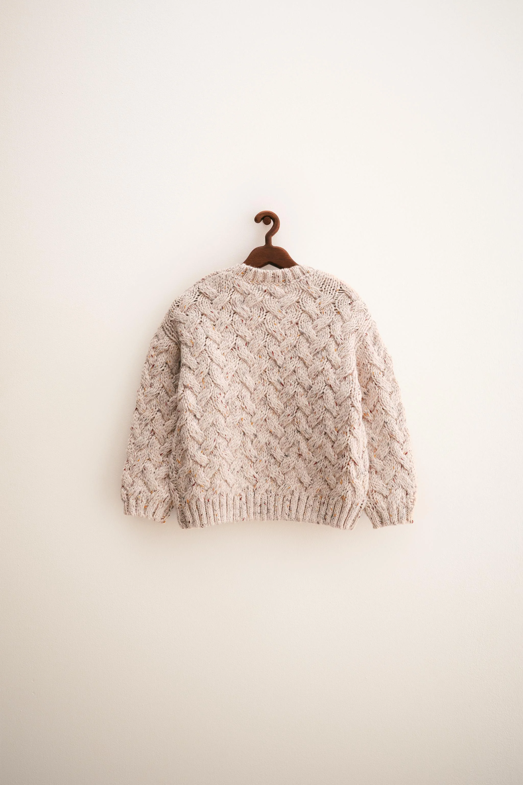 ZARA TIMELESS - پلیور پشمی بافت کابلی دکمه دار