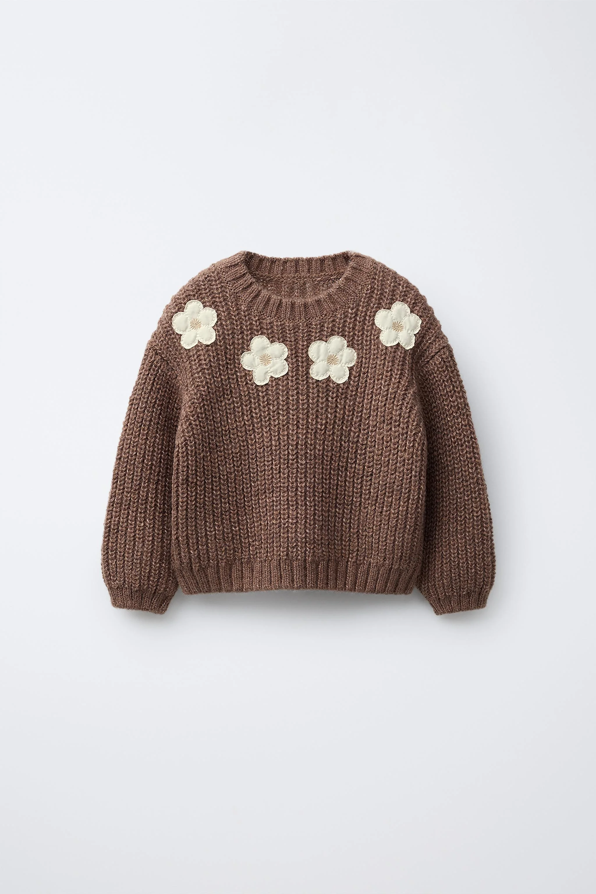 پلیور بافتنی با طرح گل