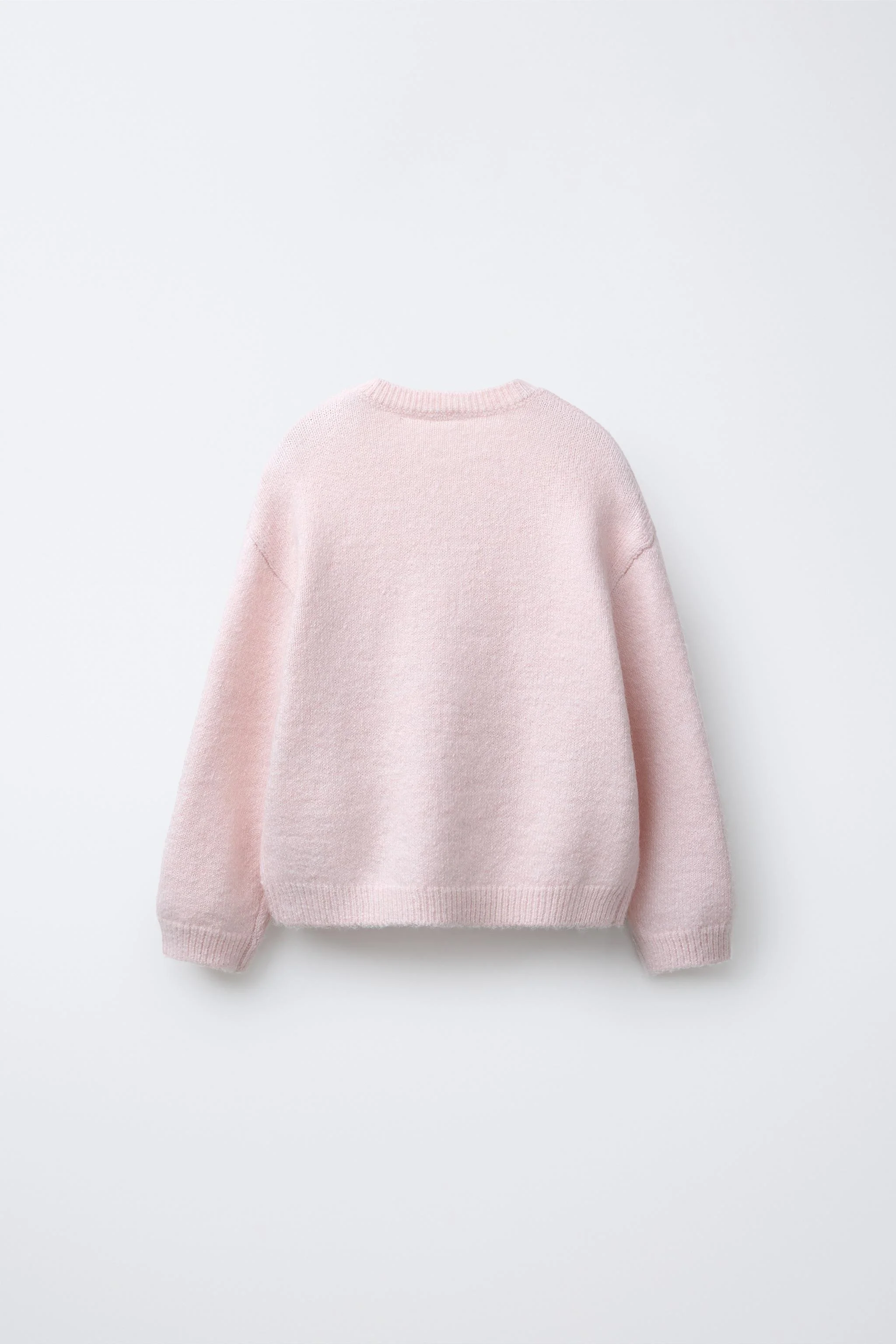 پلیور بافتنی با طرح قلب های مخملی