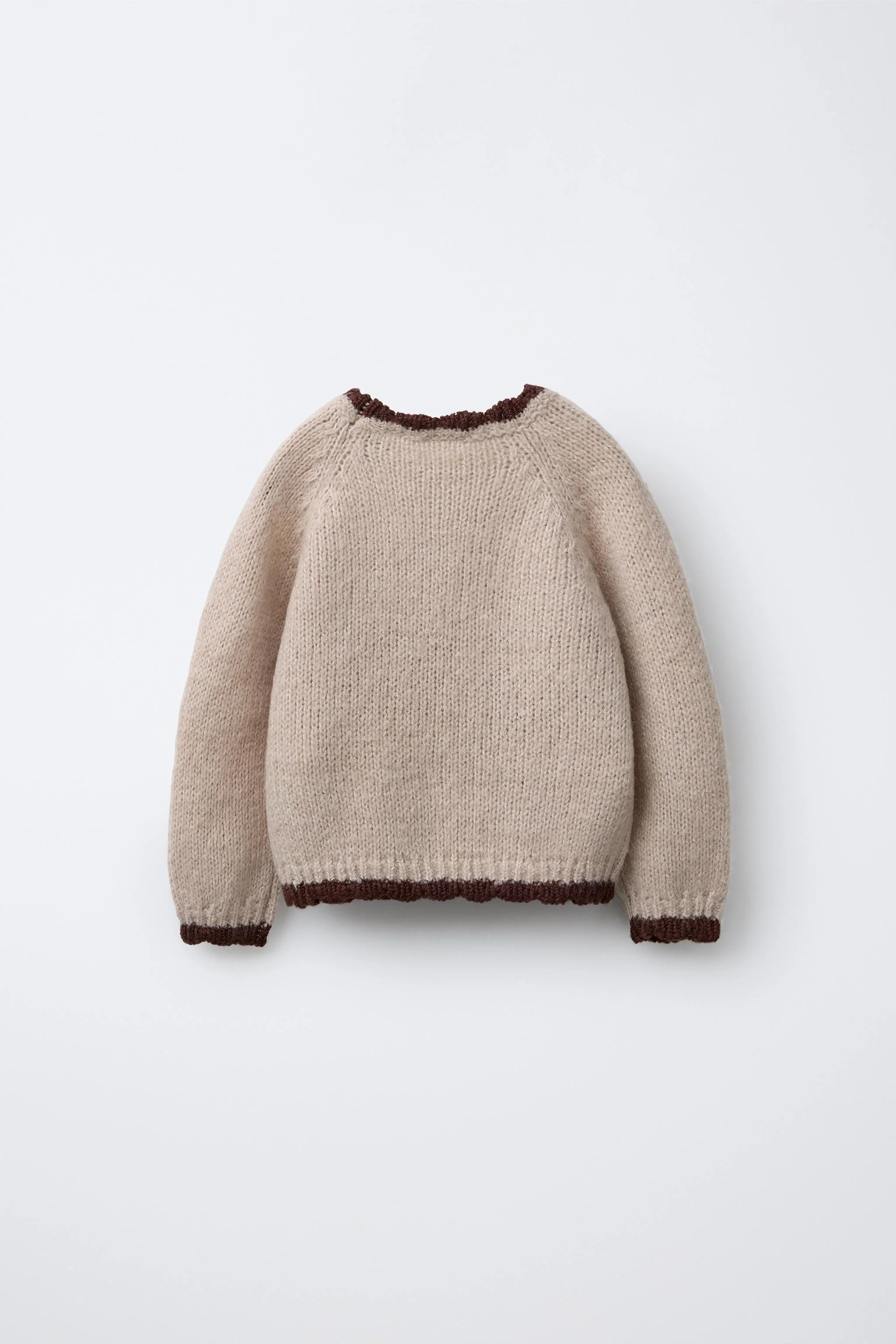 پلیور بافتنی با گلدوزی آفتابگردان