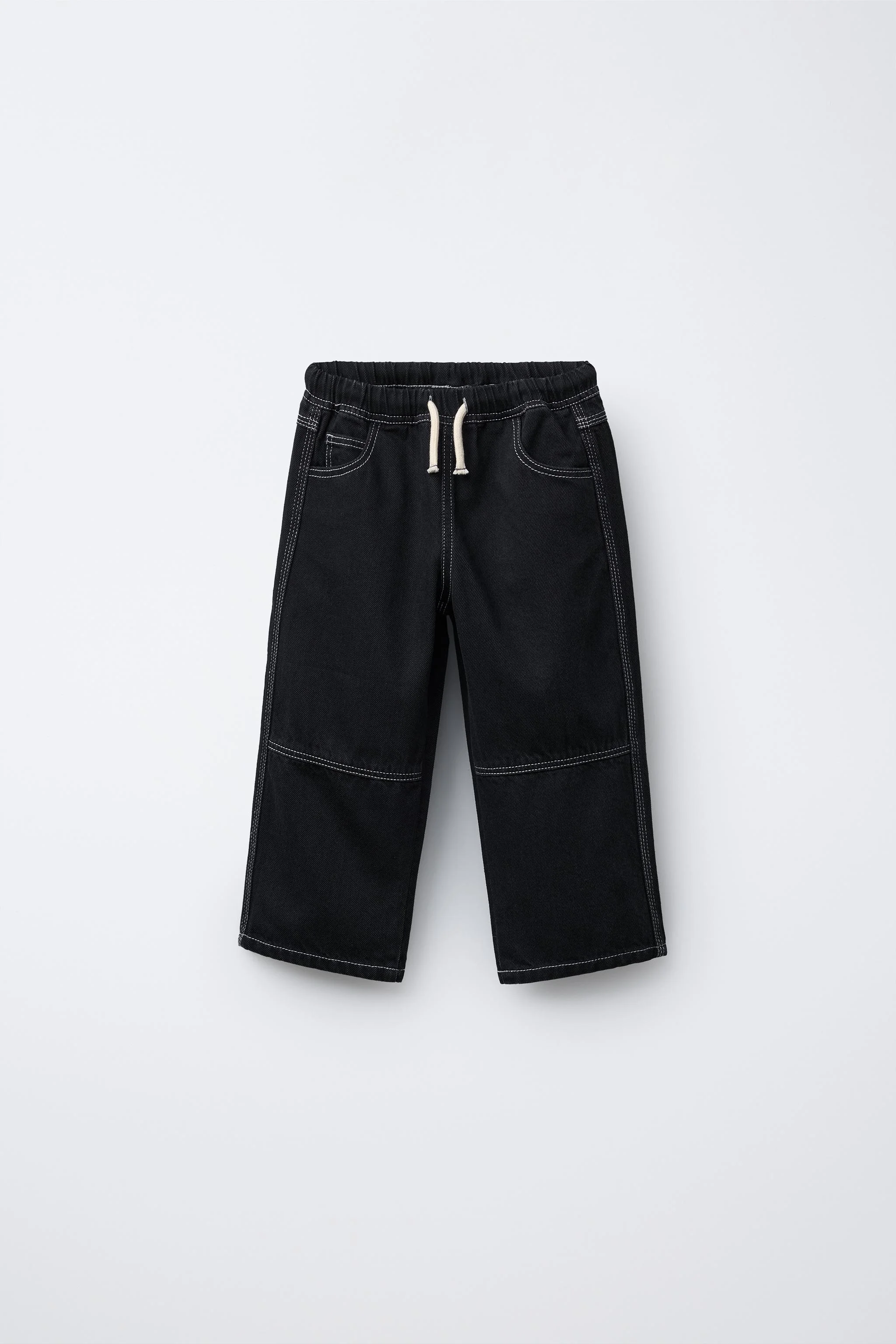 شلوار جین بگ گشاد با رنگ متضاد