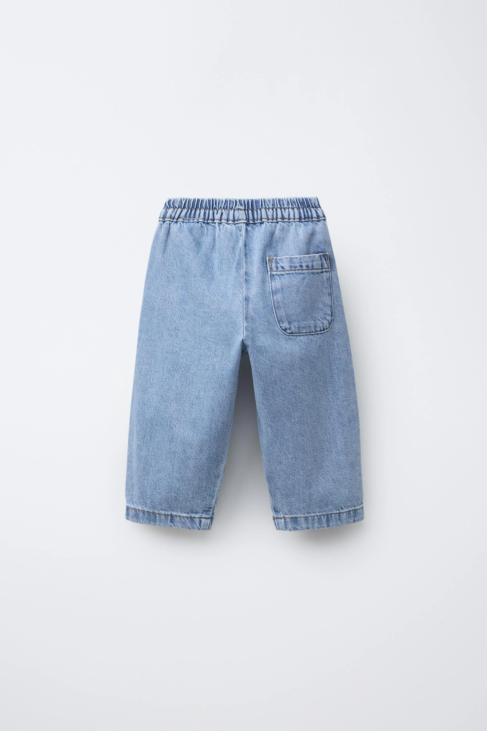 شلوار جین گشاد با دوخت تزیینی