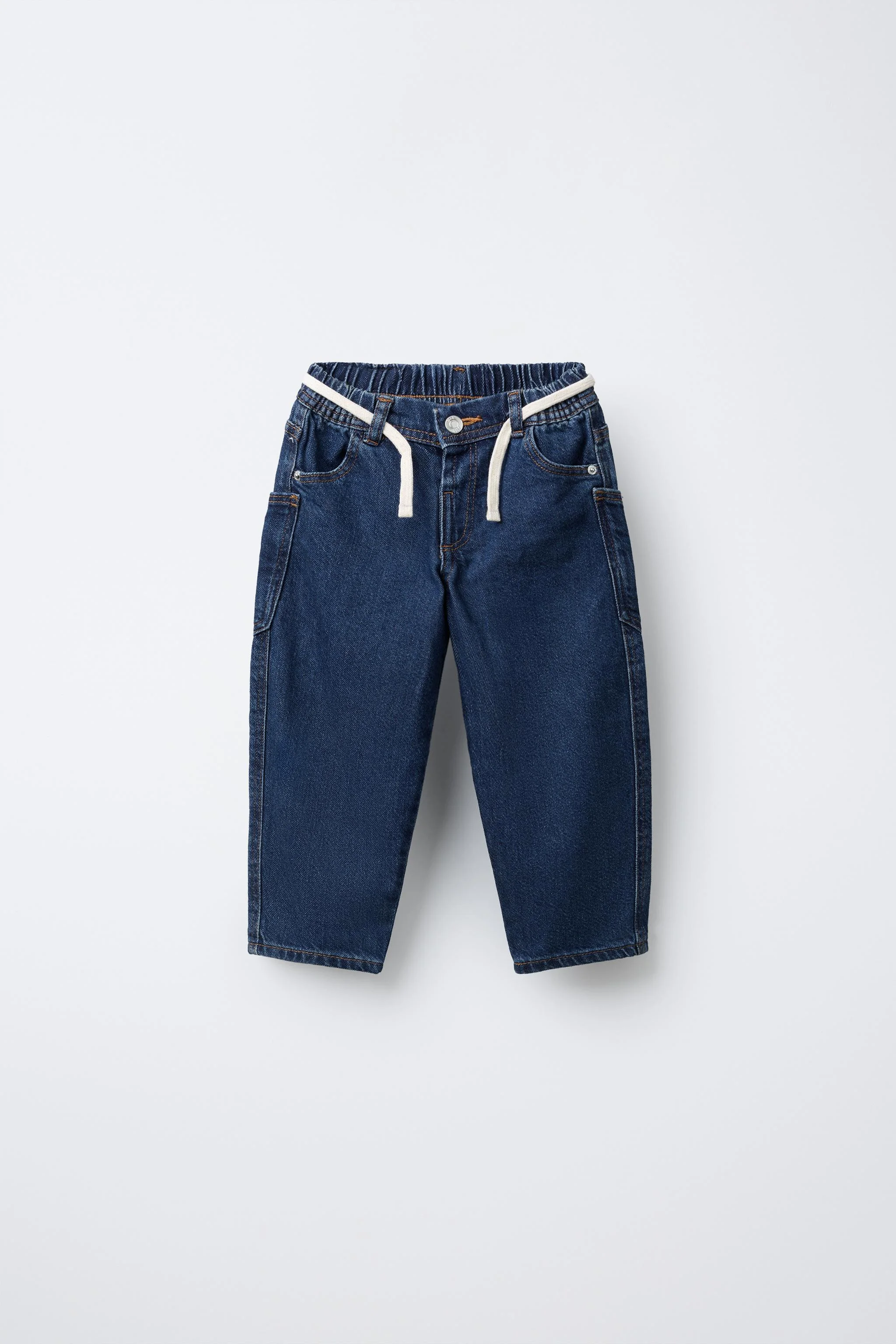 شلوار جین بگ با کمربند