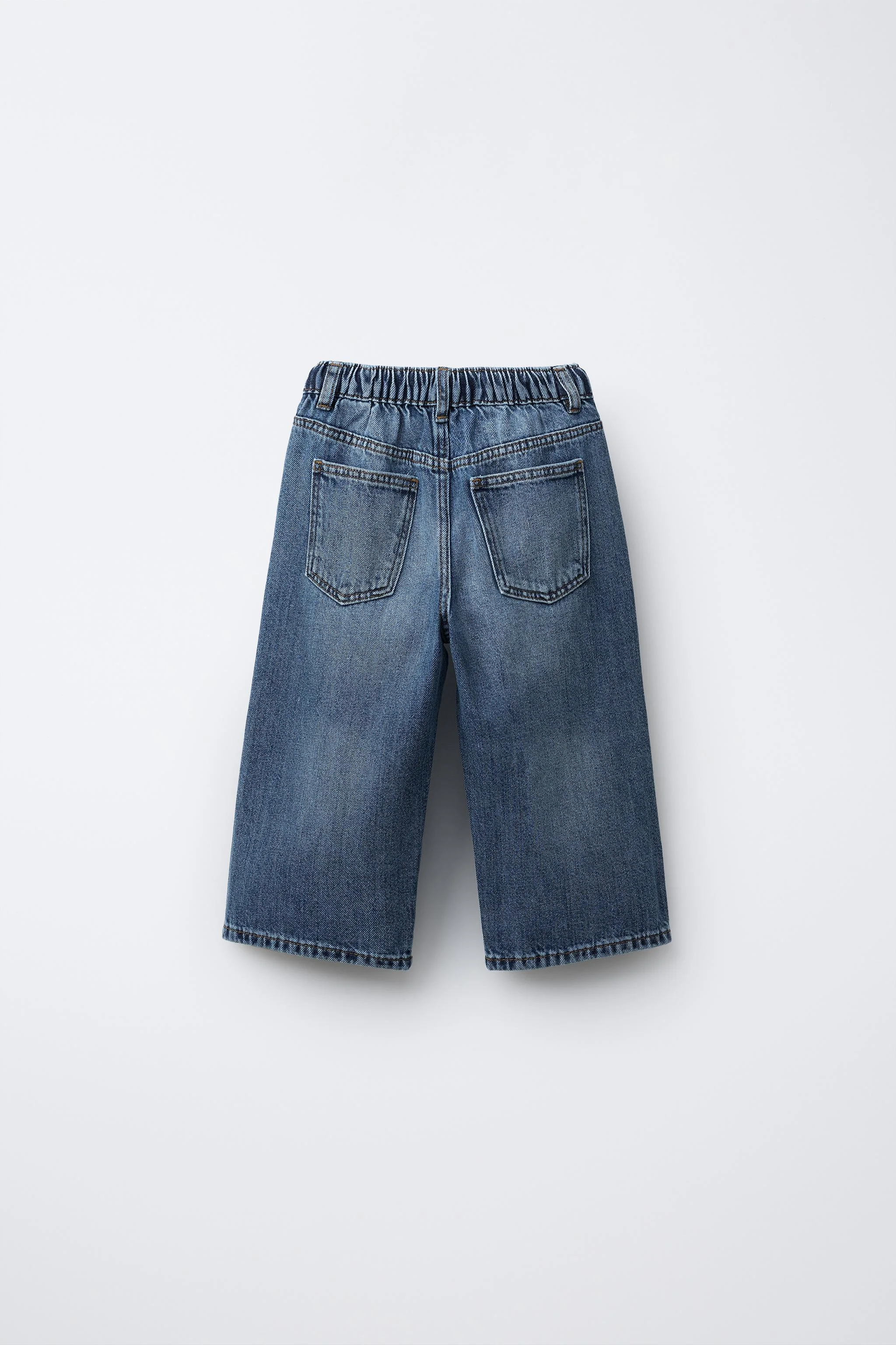 شلوار جین پاچه گشاد بند دار شلوار جین پاچه گشاد بند دار