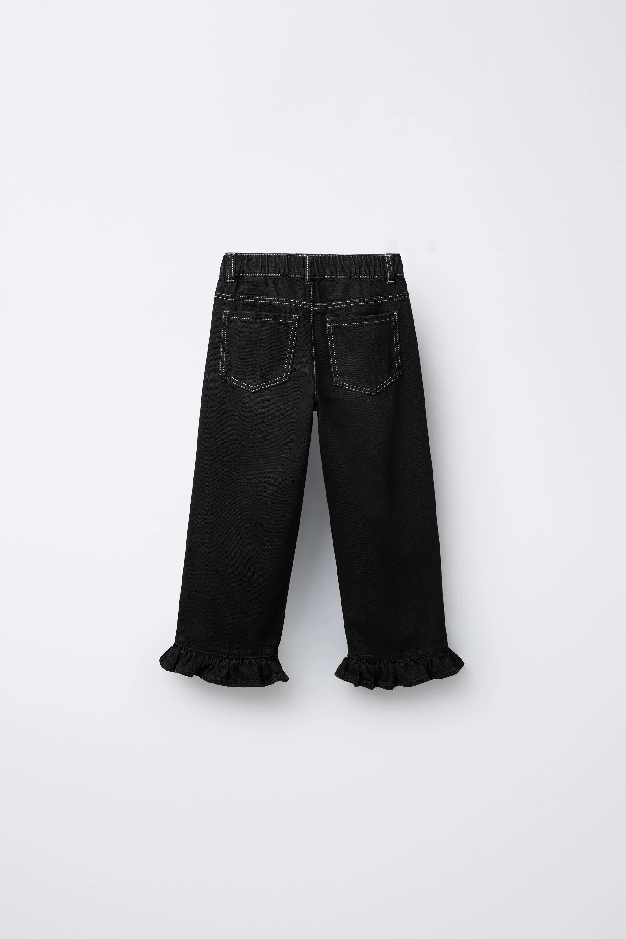 شلوار جین دامن-شلواری با لبه چیندار شلوار جین دامن-شلواری با لبه چیندار