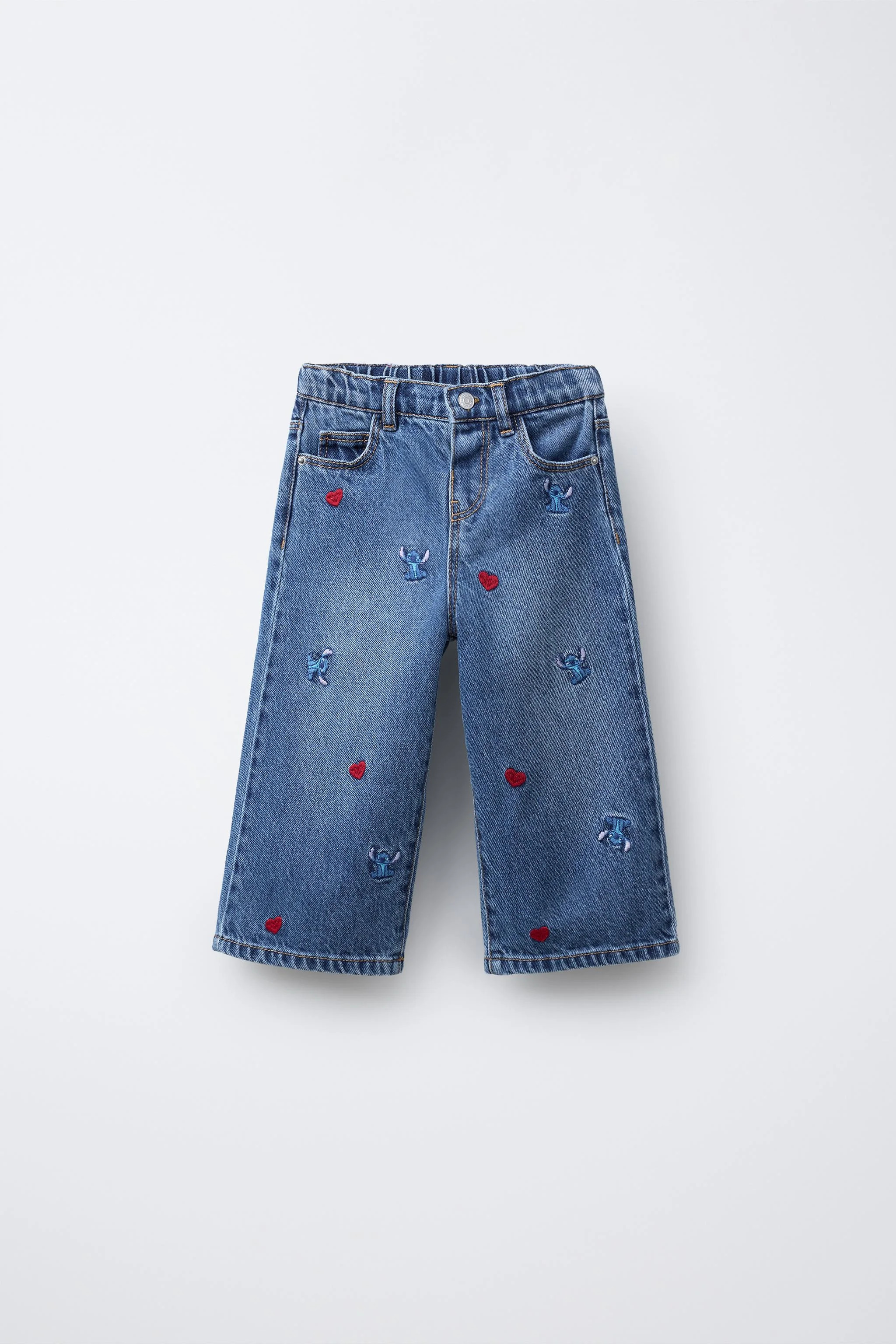 شلوار جین دامن-شلواری گلدوزی شده لیلو و استیچ © دیزنی شلوار جین دامن-شلواری گلدوزی شده لیلو و استیچ © دیزنی