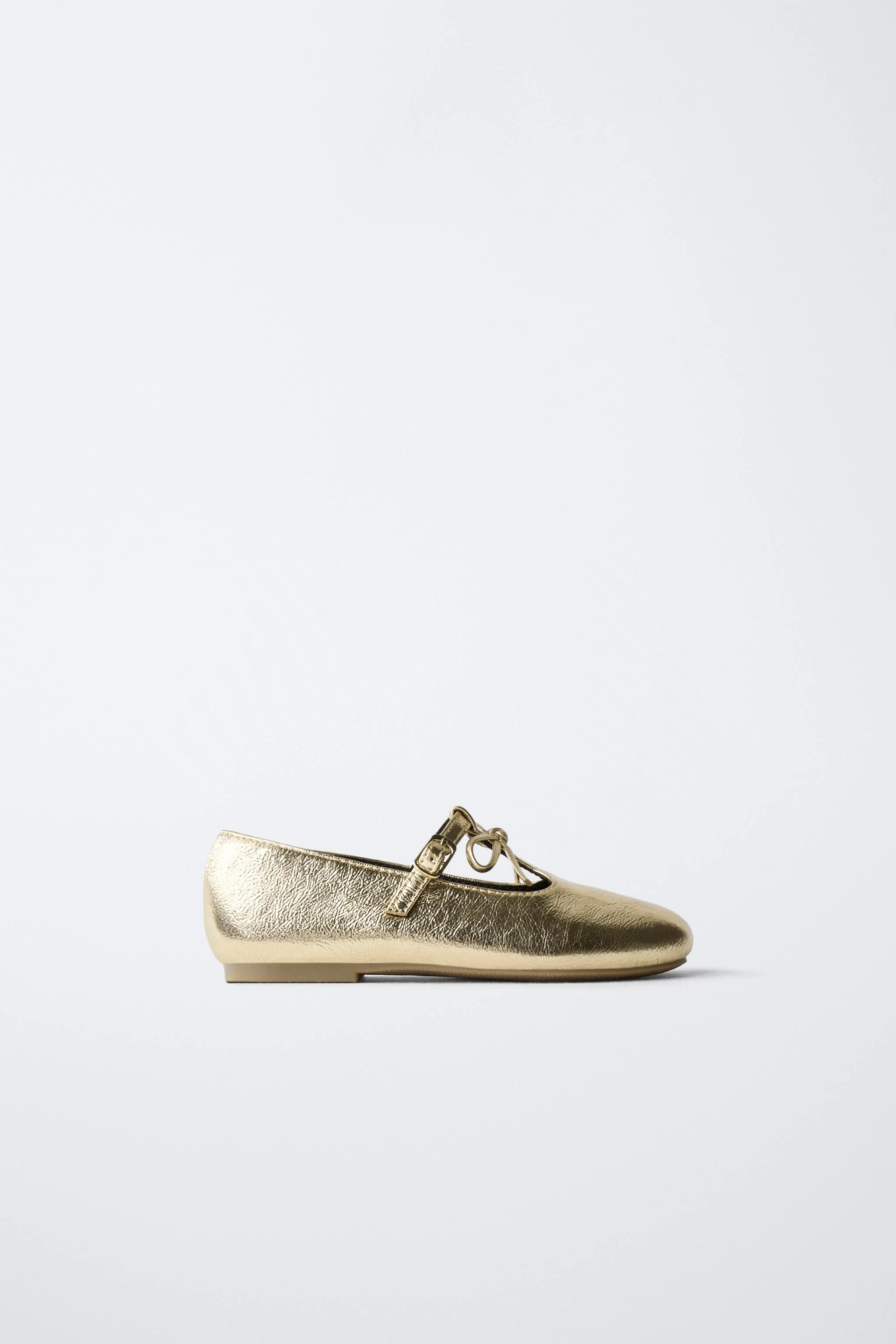 کفش باله تخت متالیک پاپیونی کفش باله تخت متالیک پاپیونی