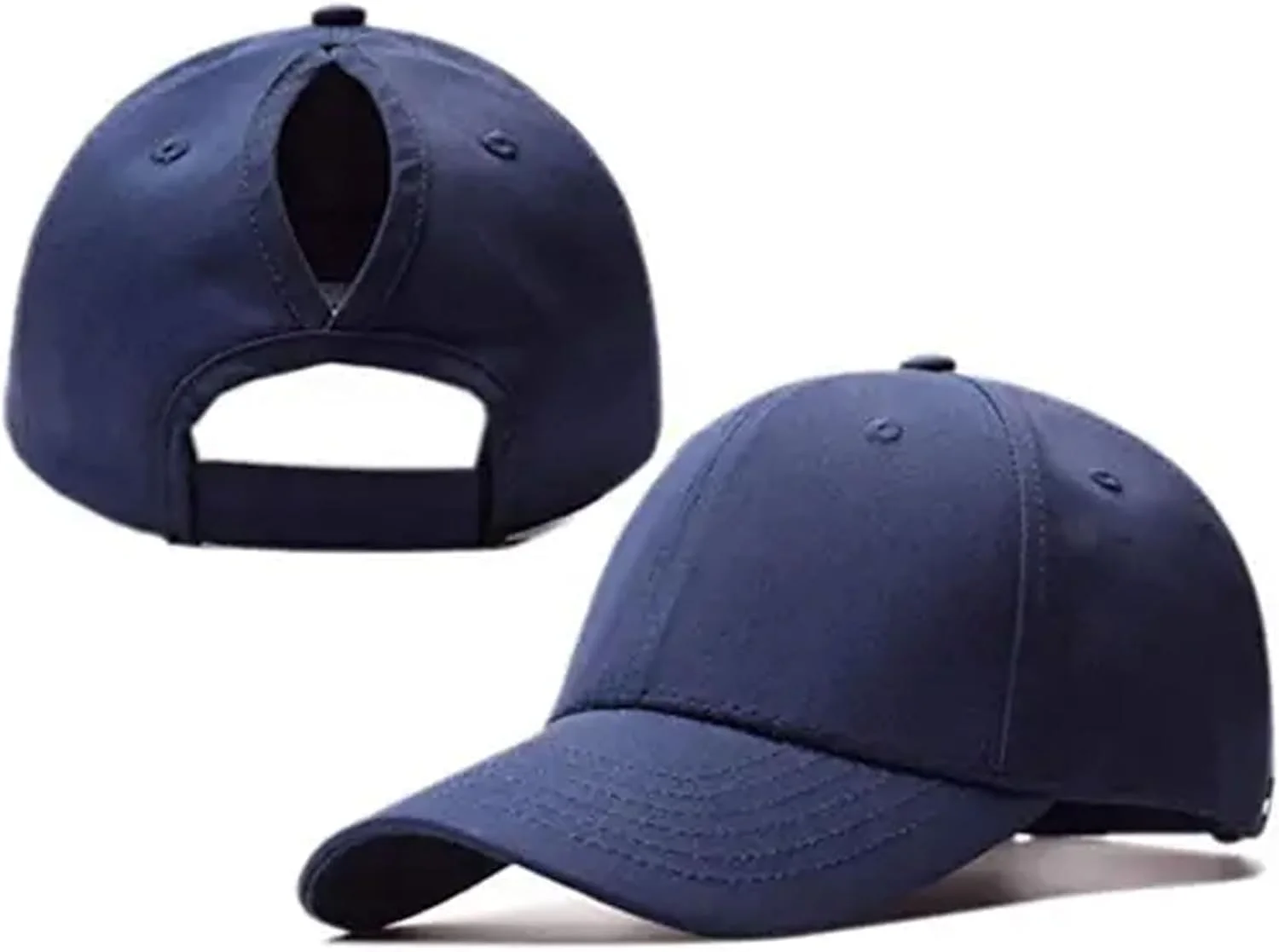 کلاه کپ بیسبال دم اسبی زنانه Yanek با سوراخ دم اسبی برای موهای جمع شده، کلاه آفتابی قابل تنظیم برای فعالیت های تابستانی، کلاه محافظ آفتاب شیک و راحت برای انواع مو