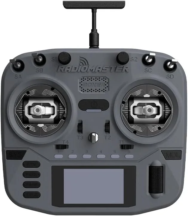 رادیو کنترل 16 کاناله رادیومستر Boxer Crush EdgeTX 2.4G ELRS با گیمبال AG01 Salon (خاکستری)