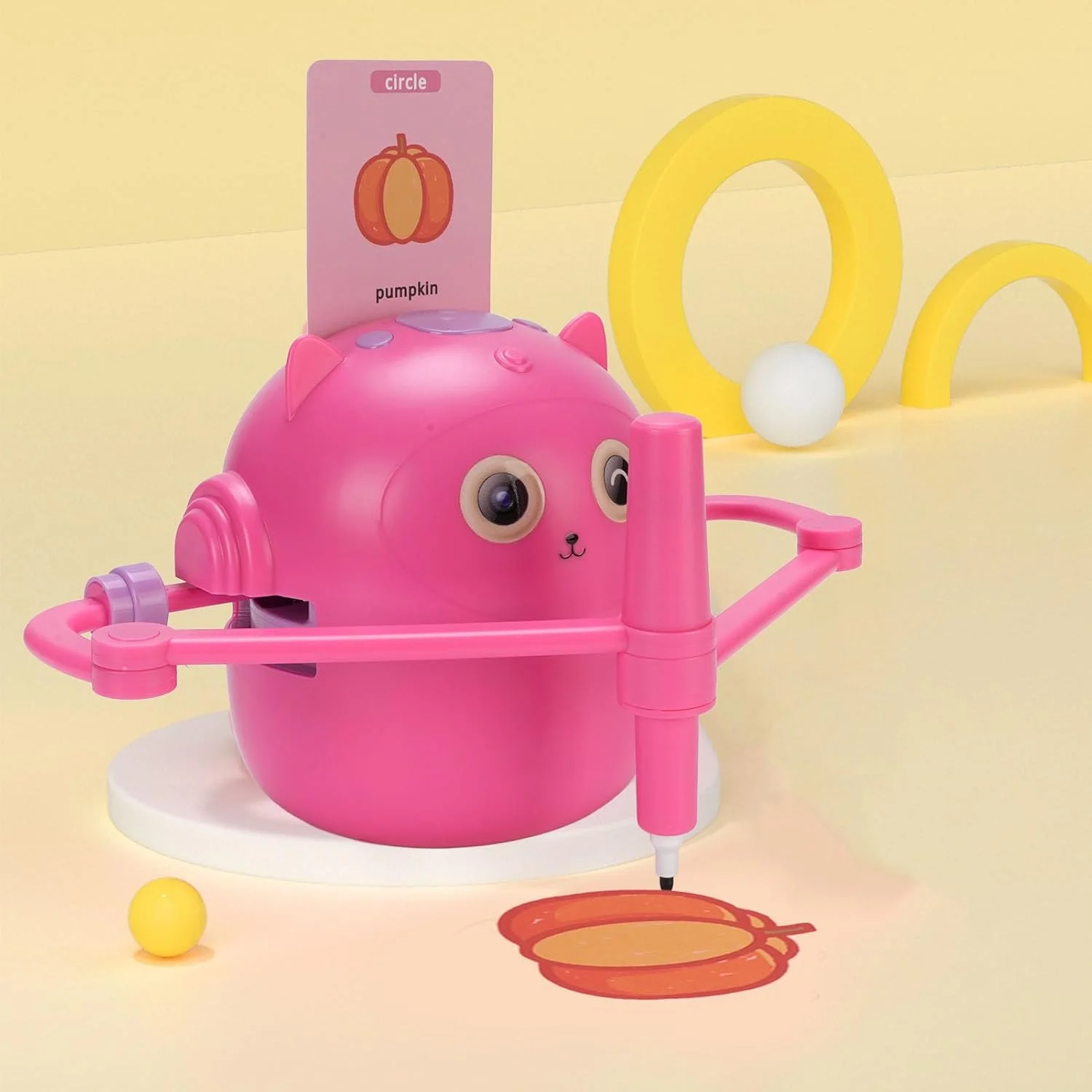 ربات نقاشی هوشمند با دستگاه نقاشی تعاملی، اسباب بازی آموزشی یادگیری نقاشی برای کودکان، 2 قلم 100 کارت، مناسب برای سنین 5 سال به بالا ربات نقاشی هوشمند با دستگاه نقاشی تعاملی، اسباب بازی آموزشی یادگیری نقاشی برای کودکان، 2 قلم 100 کارت، مناسب برای سنین 5 سال به بالا