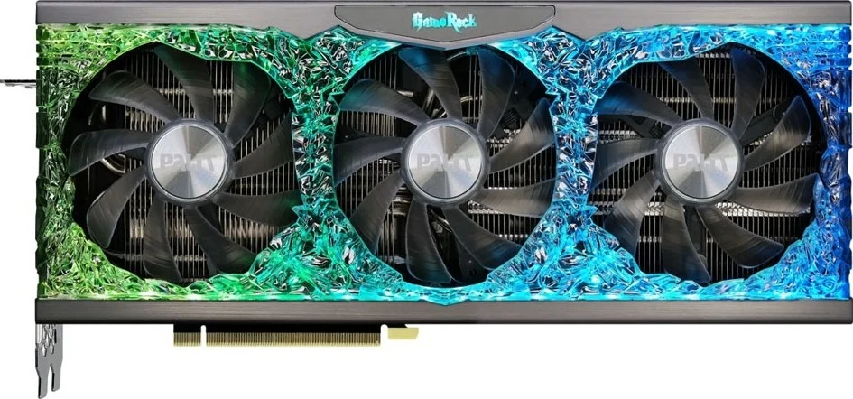 کارت گرافیک Palit GeForce RTX 3070 GameRock 8GB OC، با سرعت 14 گیگابیت بر ثانیه، GDDR6، 256 بیت، اسلات PCI Express 4.0 x16، کارت گرافیک گیمینگ (LHR) | NE63070H19P2-1040G