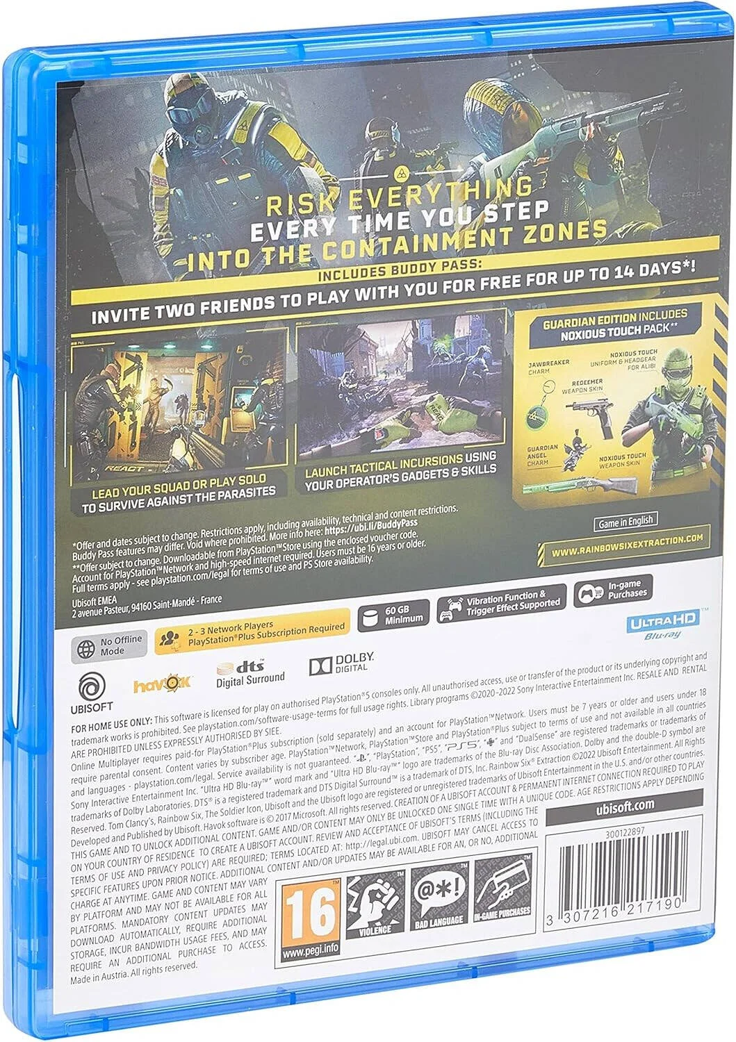 Ubisoft PS5 Tom Clancy's Rainbow Six Extraction, Guardian Edition | 107120