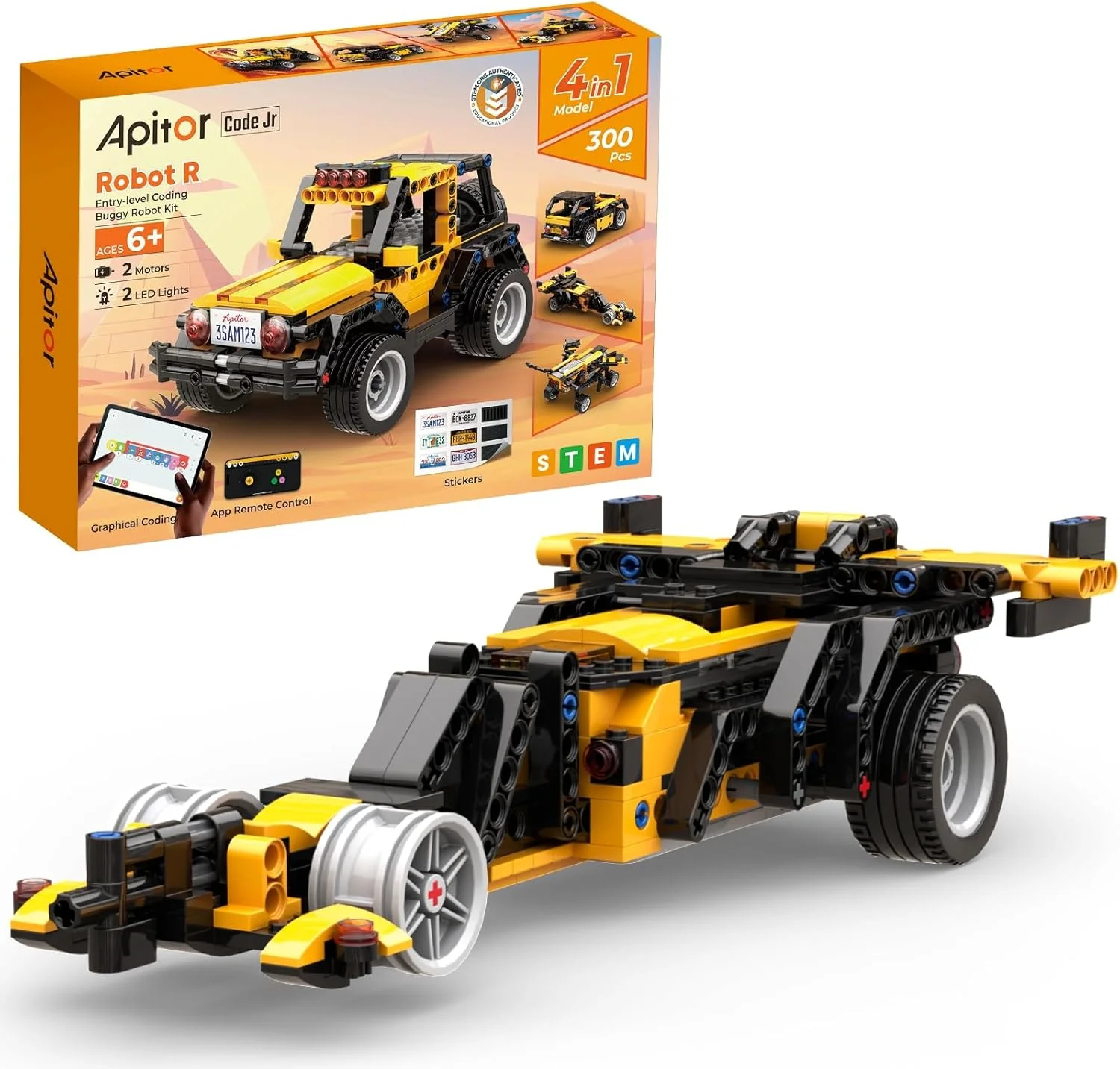 ربات R، ربات های برنامه نویسی برای کودکان 7-12 سال، اسباب بازی های STEM برای پسران 8 سال به بالا، کیت های ساختنی برنامه ریزی شدنی 4 در 1، ماشین اسباب بازی آفرود با کنترل از راه دور، هدیه تولد/کریسمس برای پسران ربات R، ربات های برنامه نویسی برای کودکان 7-12 سال، اسباب بازی های STEM برای پسران 8 سال به بالا، کیت های ساختنی برنامه ریزی شدنی 4 در 1، ماشین اسباب بازی آفرود با کنترل از راه دور، هدیه تولد/کریسمس برای پسران