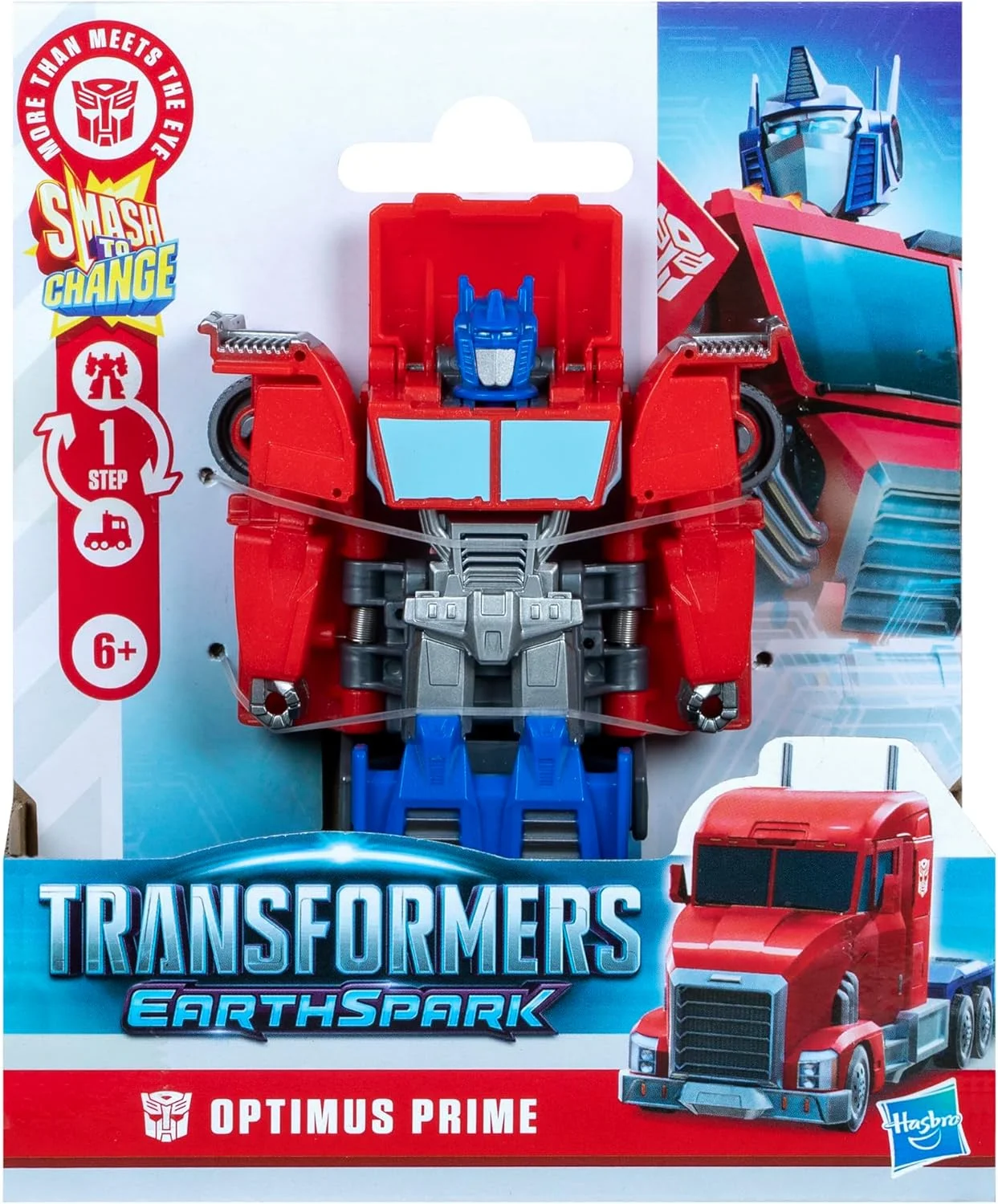 فیگور اکشن 10 سانتی متری تغییر شکل دهنده سریع Optimus Prime Transformers EarthSpark، اسباب بازی ربات برای پسران و دختران 6 سال به بالا
