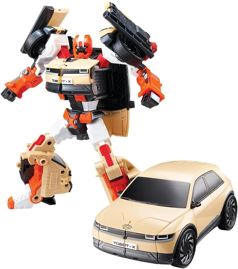 تبدیل‌شونده توبات جدید، X، اسباب‌بازی کلکسیونی تبدیل‌شونده از ماشین به ربات Youngtoys، اسباب‌بازی‌های شخصیت‌های قهرمانان Daedo برای کودکان 3 سال به بالا، ماشین‌های اسباب‌بازی تبدیل‌شونده، سایز بزرگ 9 اینچ