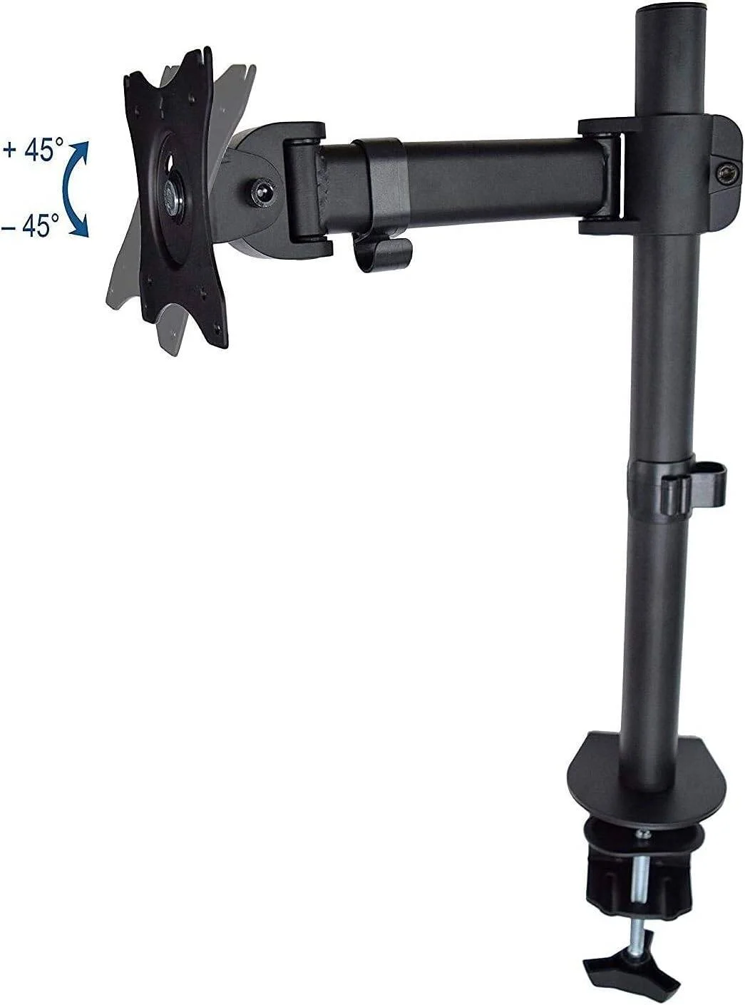 پایه مانیتور تکی Skill Tech با قابلیت تنظیم ارتفاع، مناسب برای مانیتورهای 17 تا 27 اینچ، بازوی بلند چرخشی با فنر گازی