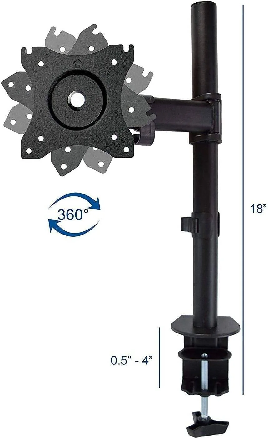 پایه مانیتور تکی Skill Tech با قابلیت تنظیم ارتفاع، مناسب برای مانیتورهای 17 تا 27 اینچ، بازوی بلند چرخشی با فنر گازی