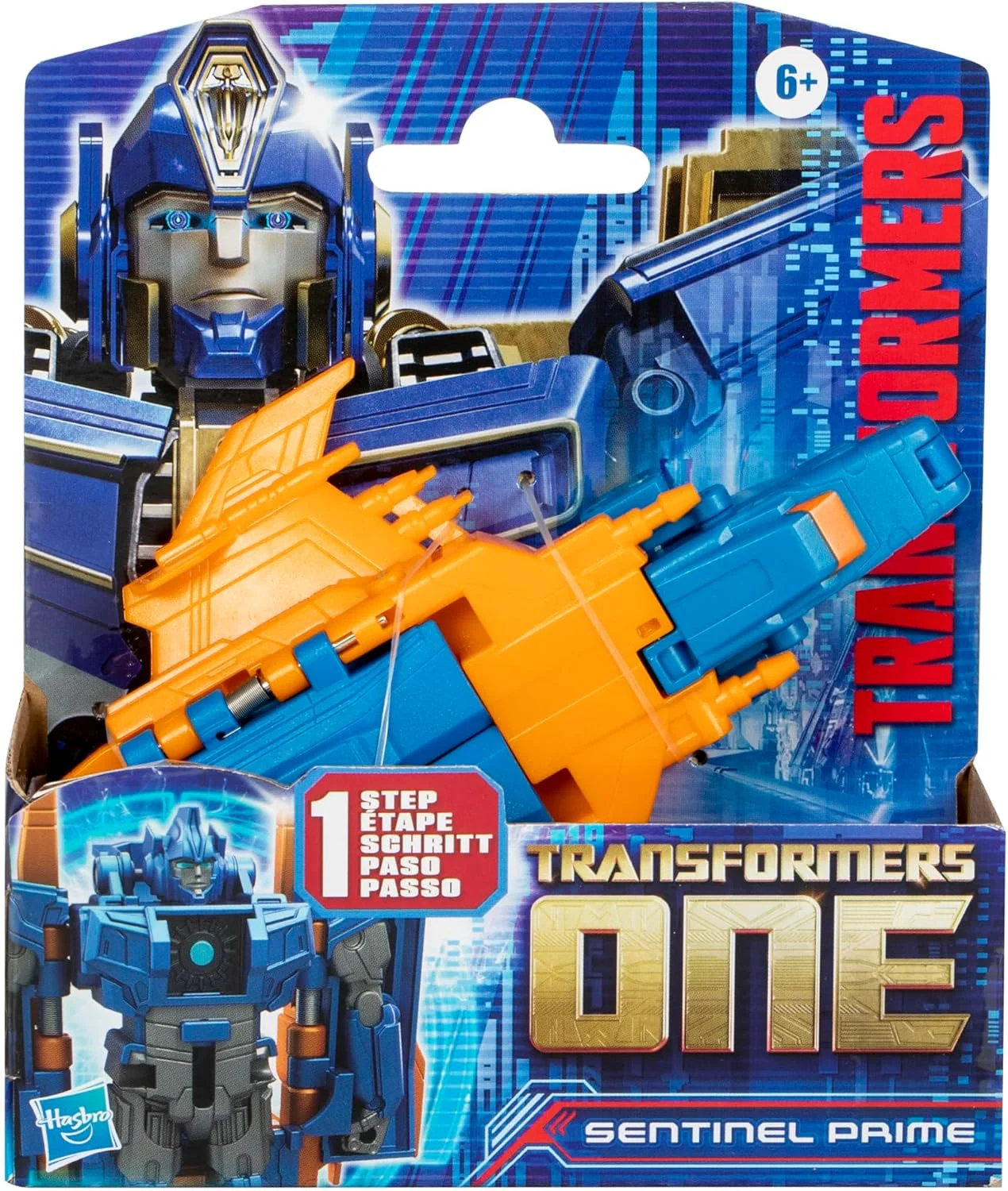 فیگور اکشن ربات 10 سانتی‌متری Sentinel Prime از سری Transformers: One Cog Changer، اسباب‌بازی‌های تعاملی برای پسران و دختران 6 سال به بالا