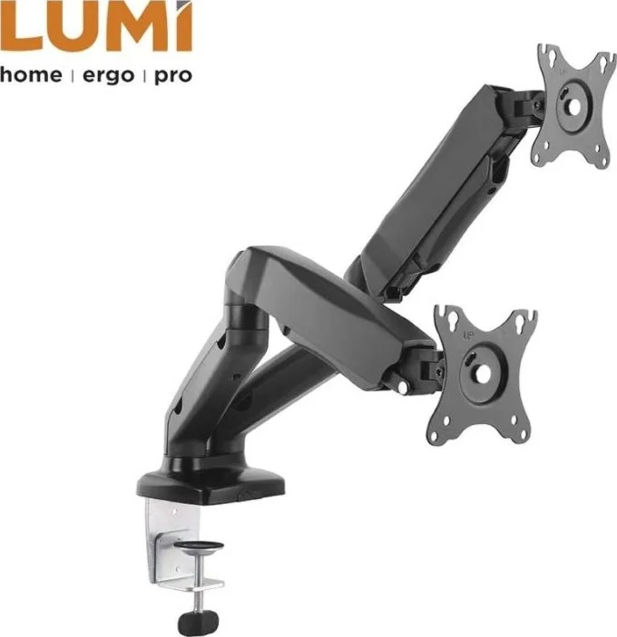 پایه LCD دو مانیتوره Skill Tech، براکت چرخشی رومیزی جهانی، پایه مانیتور با حرکت کامل، مناسب برای 2 صفحه نمایش | SH130 C024 پایه LCD دو مانیتوره Skill Tech، براکت چرخشی رومیزی جهانی، پایه مانیتور با حرکت کامل، مناسب برای 2 صفحه نمایش | SH130 C024