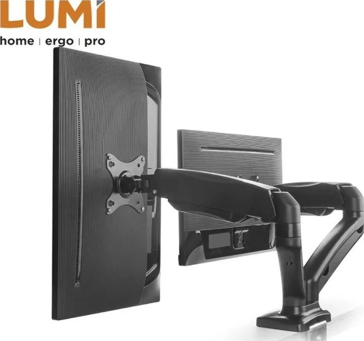 پایه LCD دو مانیتوره Skill Tech، براکت چرخشی رومیزی جهانی، پایه مانیتور با حرکت کامل، مناسب برای 2 صفحه نمایش | SH130 C024 پایه LCD دو مانیتوره Skill Tech، براکت چرخشی رومیزی جهانی، پایه مانیتور با حرکت کامل، مناسب برای 2 صفحه نمایش | SH130 C024