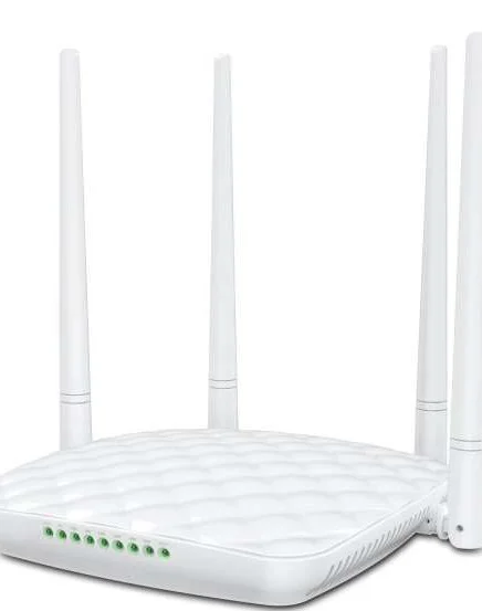 روتر بی‌سیم N تندا FH456 V4.0 300Mbps - دارای 4 آنتن، پوشش وای‌فای گسترده، 4 آنتن 5dBi، 1 پورت WAN، 3 پورت LAN، کلید روشن/خاموش وای‌فای | FH456