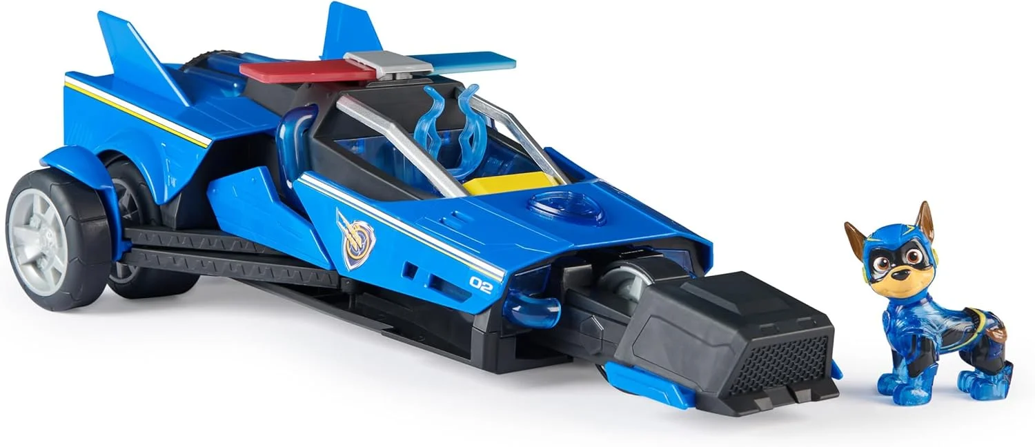 گشت پنجولی: فیلم سینمایی قدرتمند، ماشین گشت قدرتمند چیس با فیگور اکشن توله سگ های قدرتمند، چراغ ها و صداها، اسباب بازی های کودکان برای پسران و دختران 3+