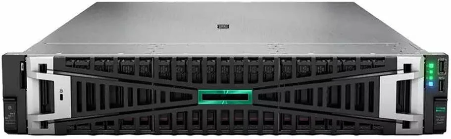 سرور HPE ProLiant DL380 Gen11 2U، با 2 پردازنده Intel Xeon Gold 6430 2.1GHz، حافظه رم 256GB DDR5، دو عدد SSD 480GB SATA 6G، دارای 8 جایگاه هارد دیسک SFF SAS/SATA، اترنت BCM5719، کنترلر HPE MR408i-o Gen11، یک پورت ETH، منبع تغذیه 800W | DL380G-11