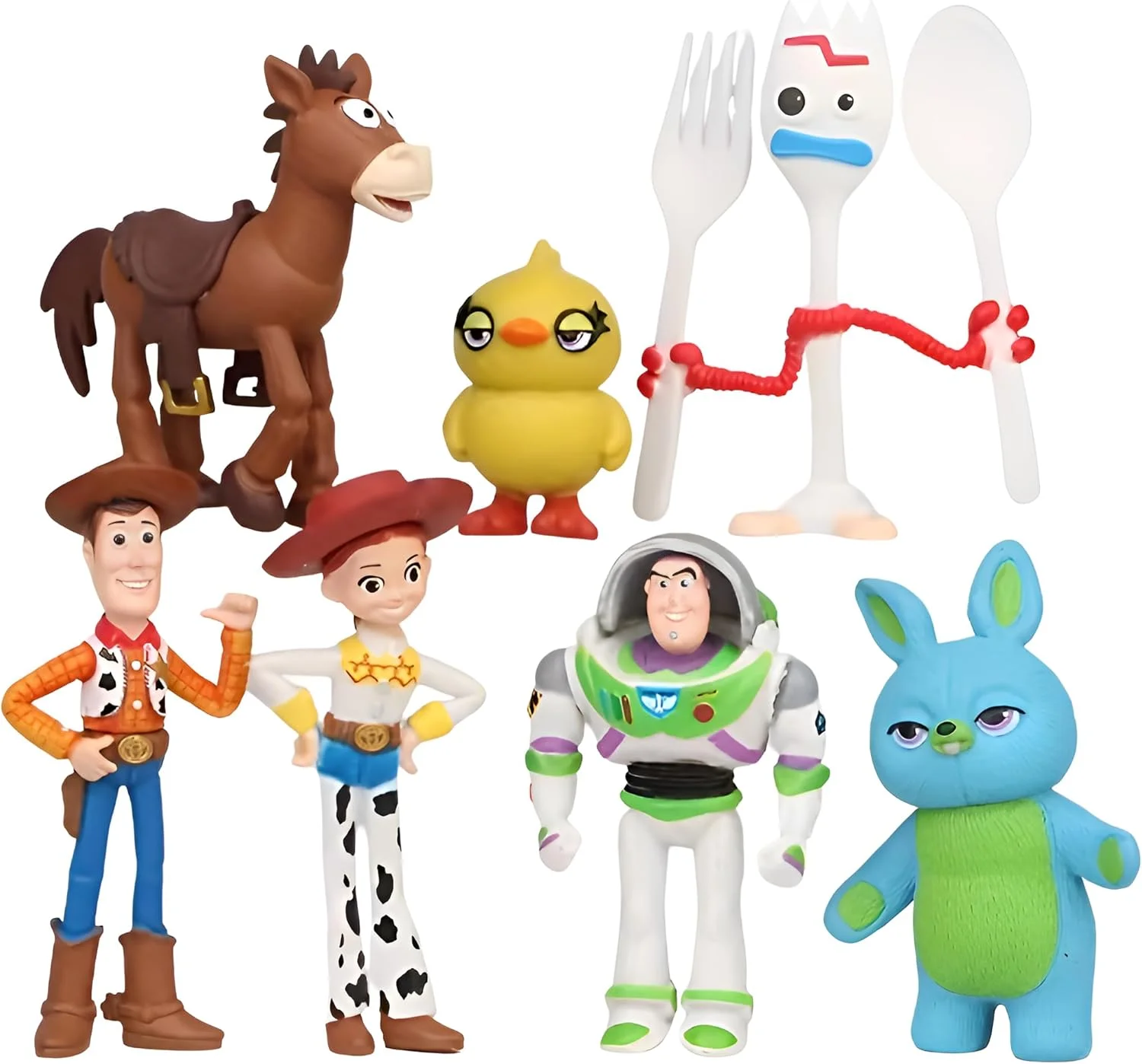 مجموعه مینی فیگورهای اکشن داستان اسباب بازی | وودی، باز لایتیر و دوستان | فیگورهای کلکسیونی مینیاتوری | مجموعه اسباب بازی مینیاتوری برای کودکان | دکوراسیون منزل و تزیین کیک