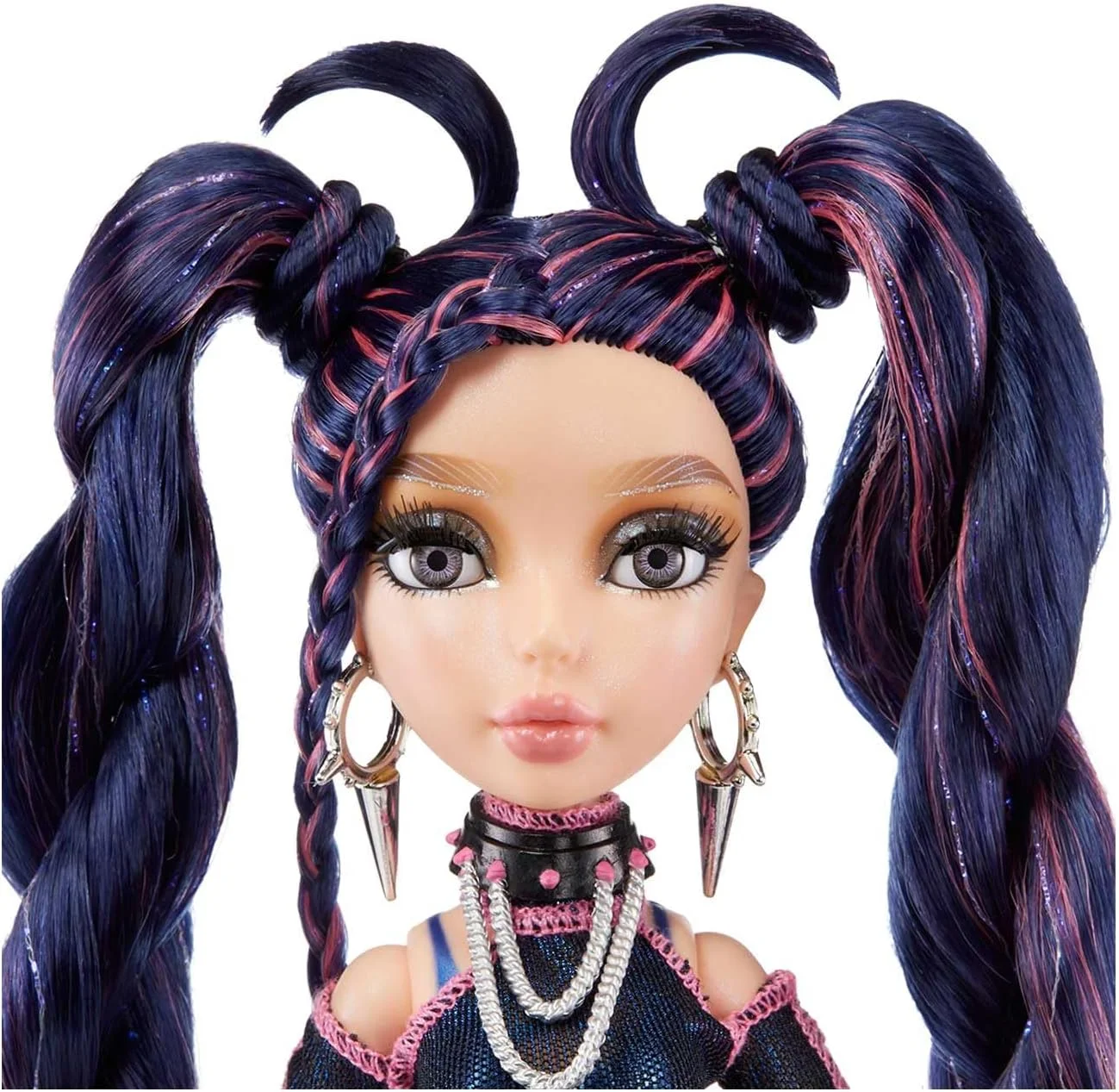 عروسک فشن Mermaze Mermaidz Winter Waves مدل Nera، باله تغییر رنگ دهنده، دم پر از اکلیل، ژاکت خز مصنوعی، لوازم جانبی رنگین کمانی، کیف کراس بادی و کمربند مرواریدی - اسباب بازی پری دریایی جادویی برای دختران