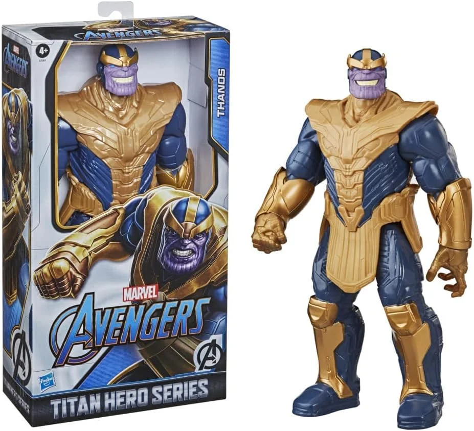 فیگور اکشن Thanos از سری Marvel Avengers Titan Hero، اسباب بازی 30 سانتی متری، الهام گرفته از کمیک های مارول، برای کودکان 4 سال به بالا