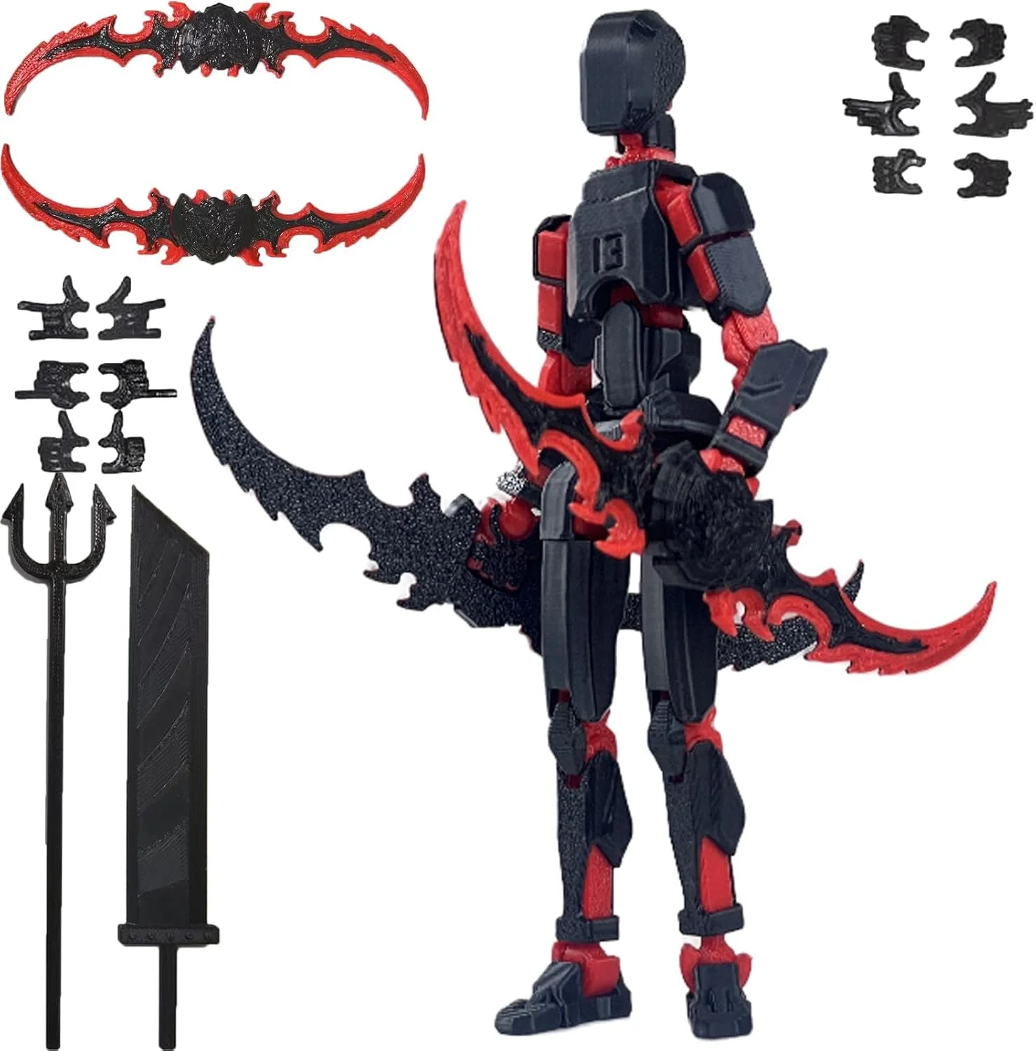 فیگور اکشن T13، چاپ سه بعدی با مفاصل متحرک چندگانه، فیگور اکشن آدمک خوش شانس T13، تزئینات رومیزی برای دوستداران بازی