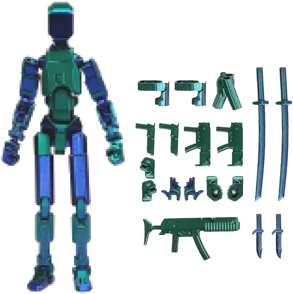 فیگور اکشن T13، فیگور اکشن چاپ سه بعدی تایتان 13، عروسک مکانیکی تمام بدن خوش شانس 13، تزئینات رومیزی برای دوستداران بازی